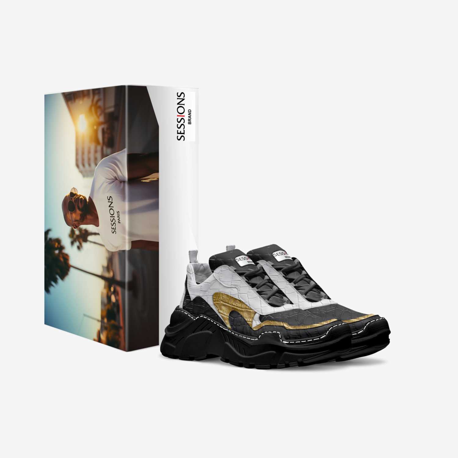 The Sessions Brand custom made in Italy shoes by Mario Sesssions | Box view