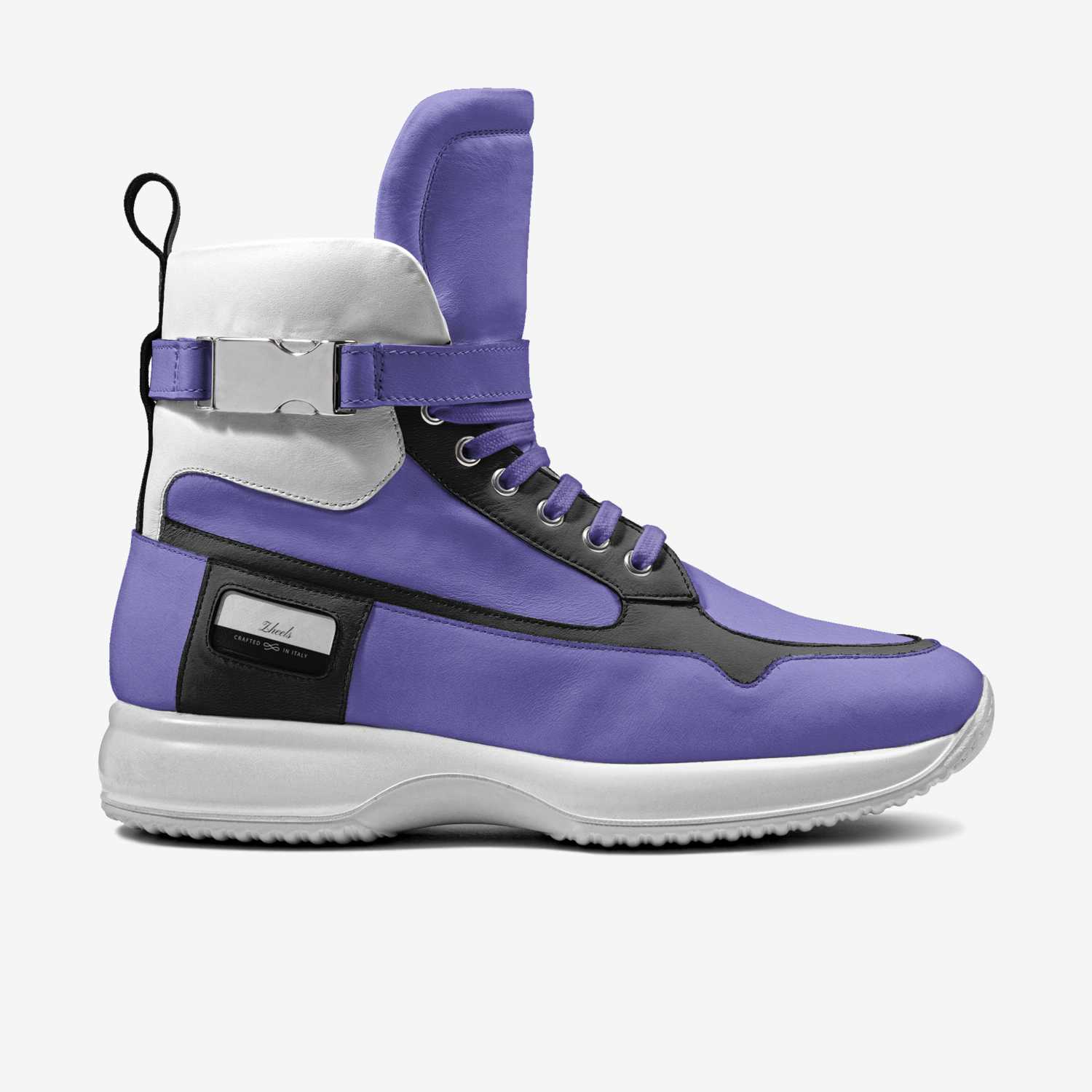 Zheels custom made in Italy shoes by Marcus Len Francis Davis | Side view