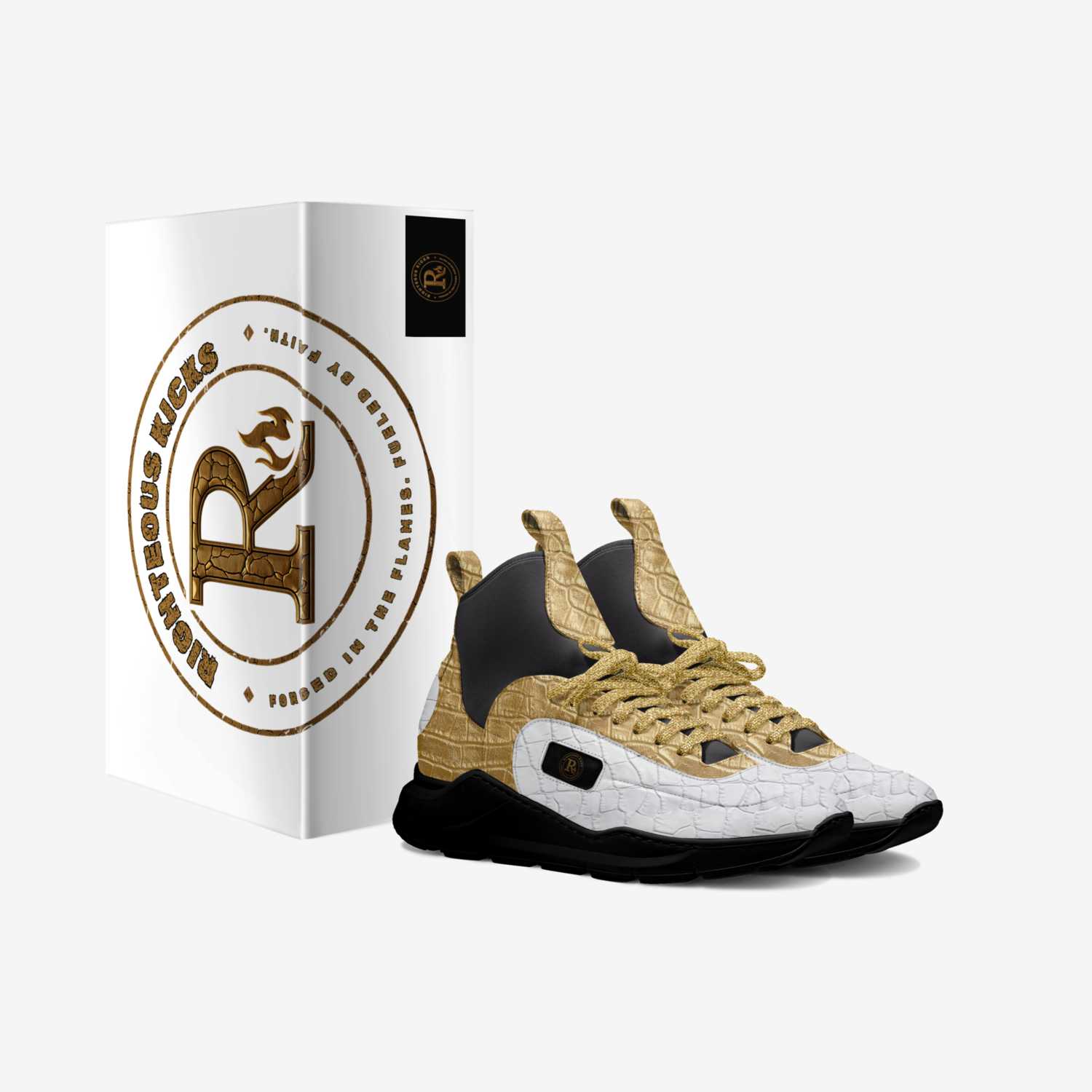 RIGHTEOUS KICKS custom made in Italy shoes by Darnell Alexander | Box view