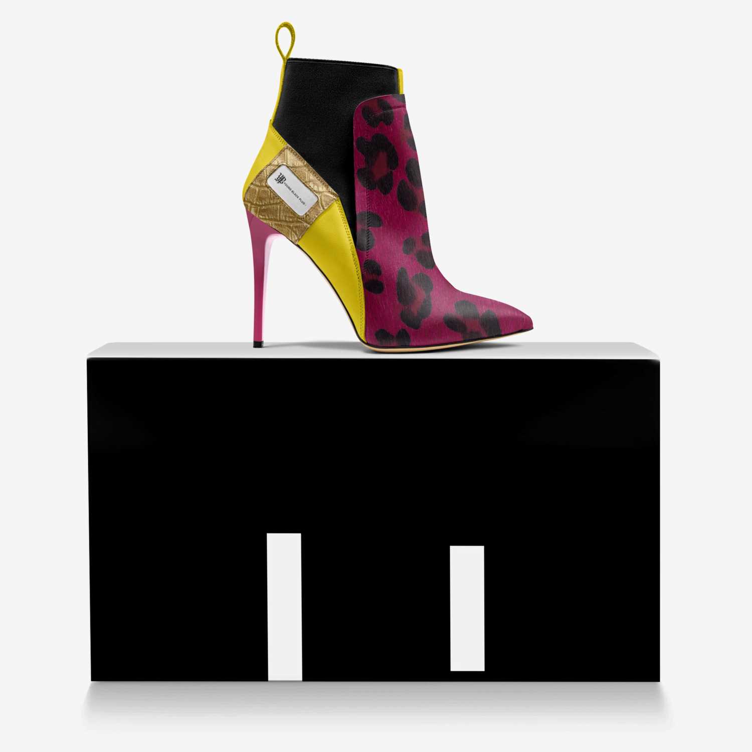 YBP Brand Ladies custom made in Italy shoes by Collin Gibson | Over box view