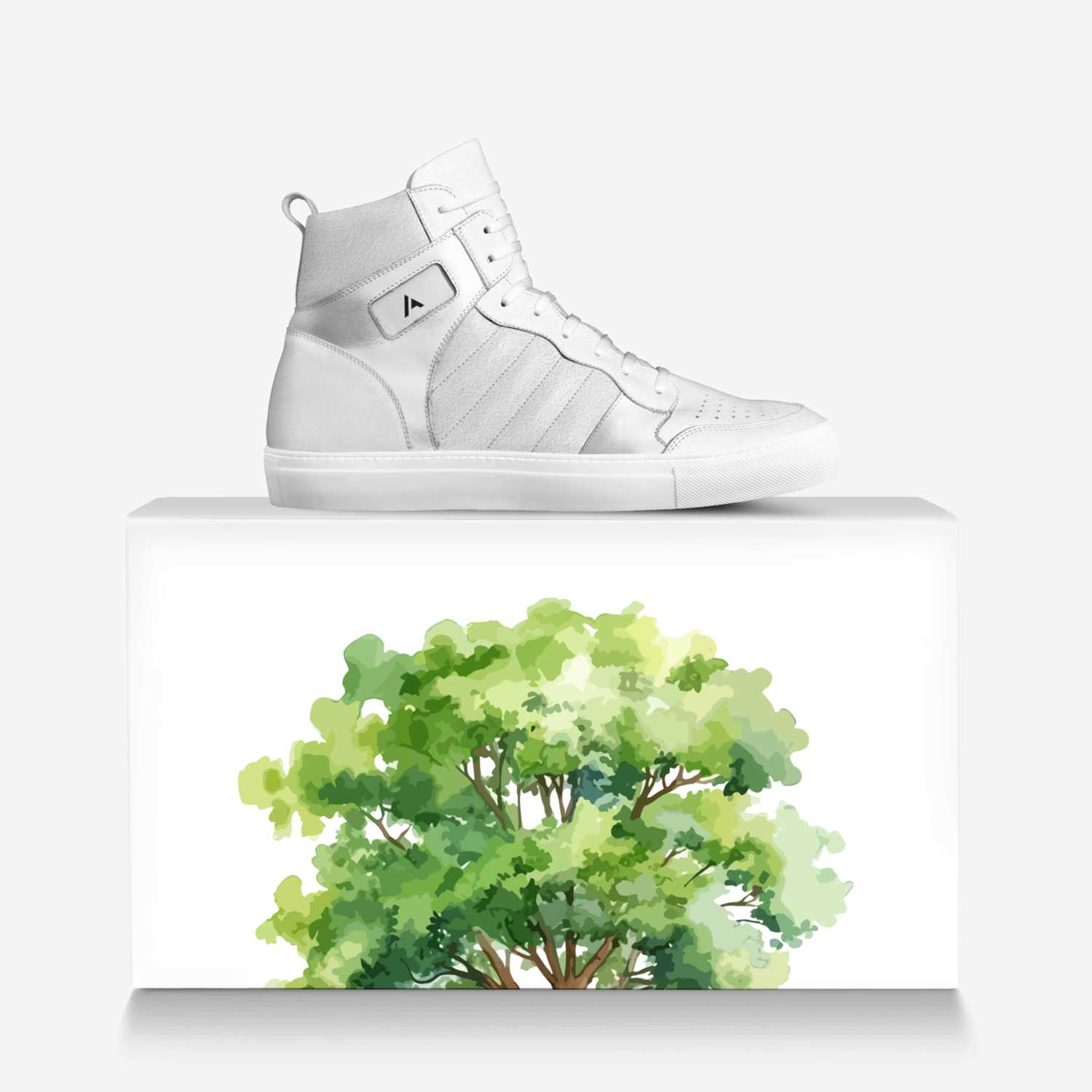 Arborstep custom made in Italy shoes by Aaron Belyea | Over box view