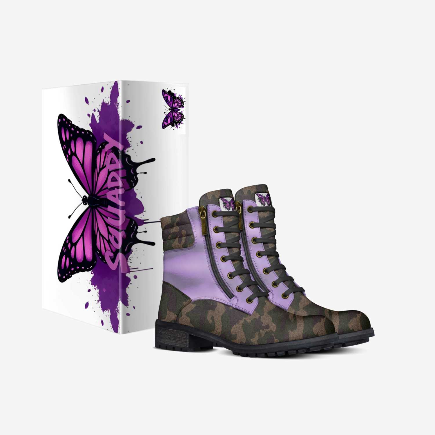 Squaddy  custom made in Italy shoes by Rakeem David Hughes | Box view