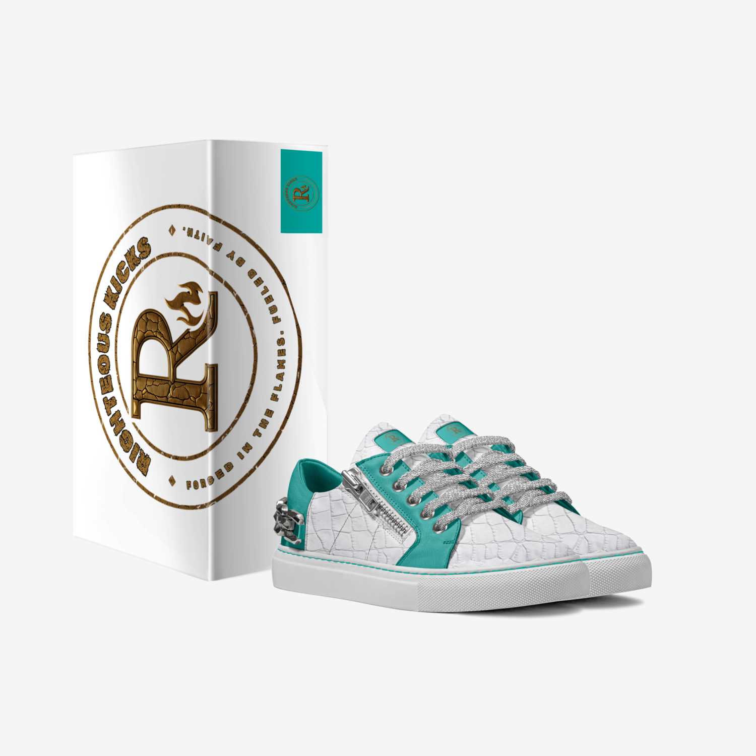 Righteous Kicks custom made in Italy shoes by Darnell Alexander | Box view