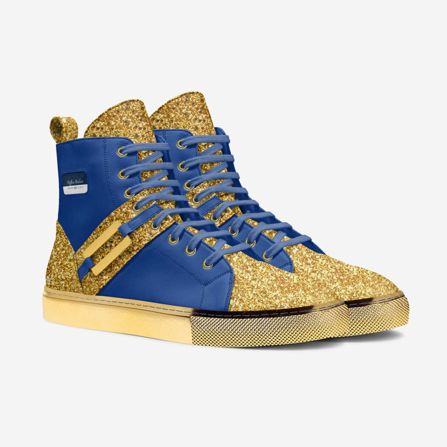 Steffon Carlson custom made in Italy shoes by Lisa Brent | Double view