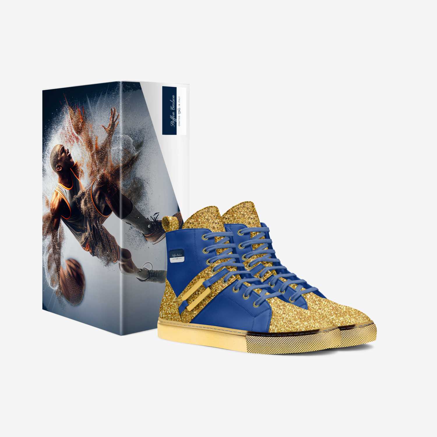 Steffon Carlson custom made in Italy shoes by Lisa Brent | Box view