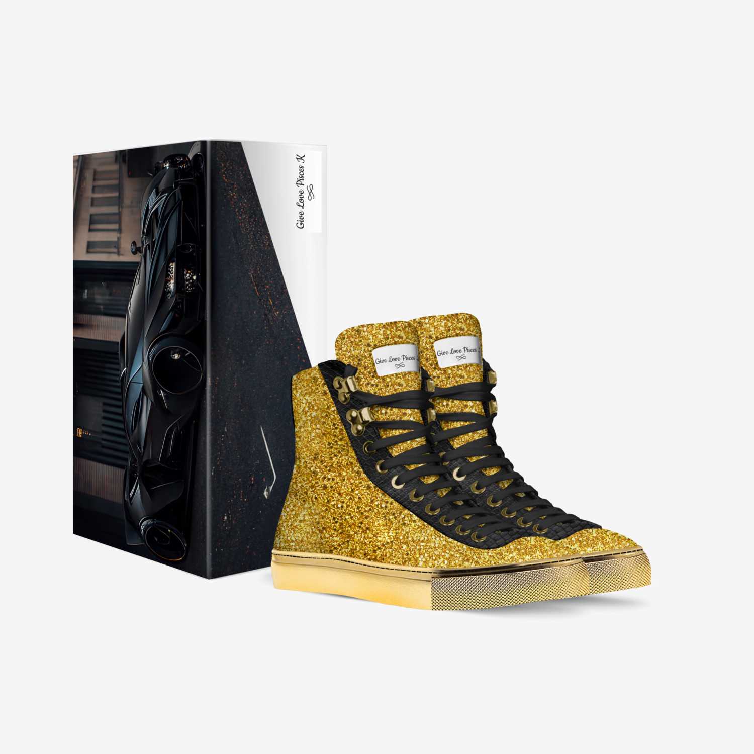 Give Love Pisces K custom made in Italy shoes by Lisa Brent | Box view
