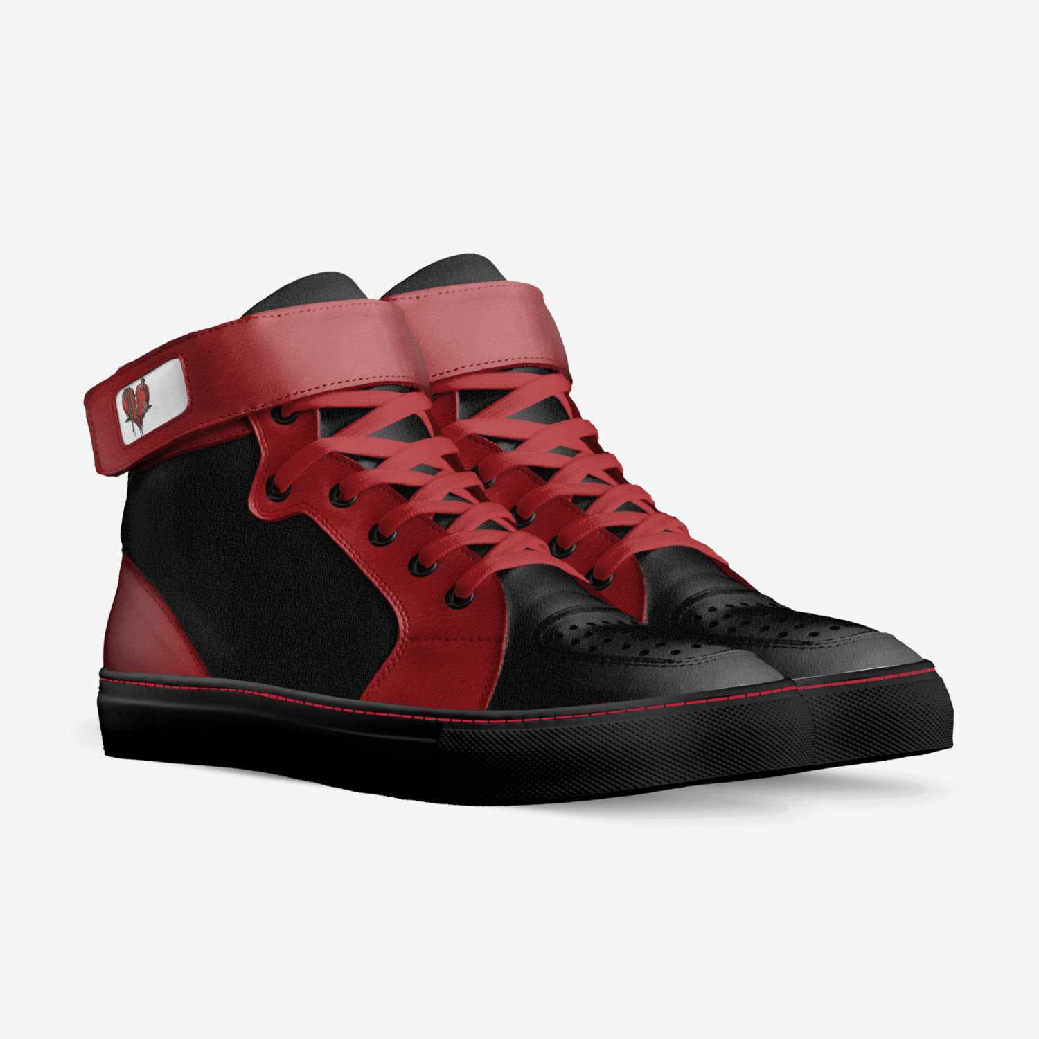 Cherries custom made in Italy shoes by Joshua Tarell Williams | Double view