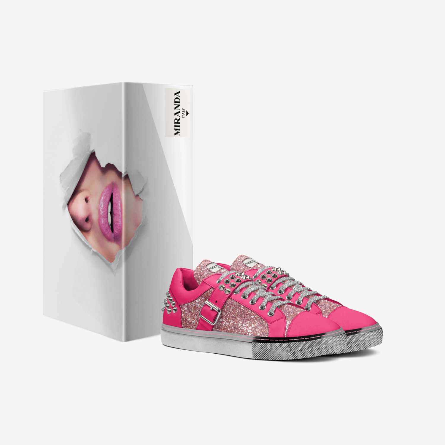 PINK LOTUS custom made in Italy shoes by Miranda Martin | Box view
