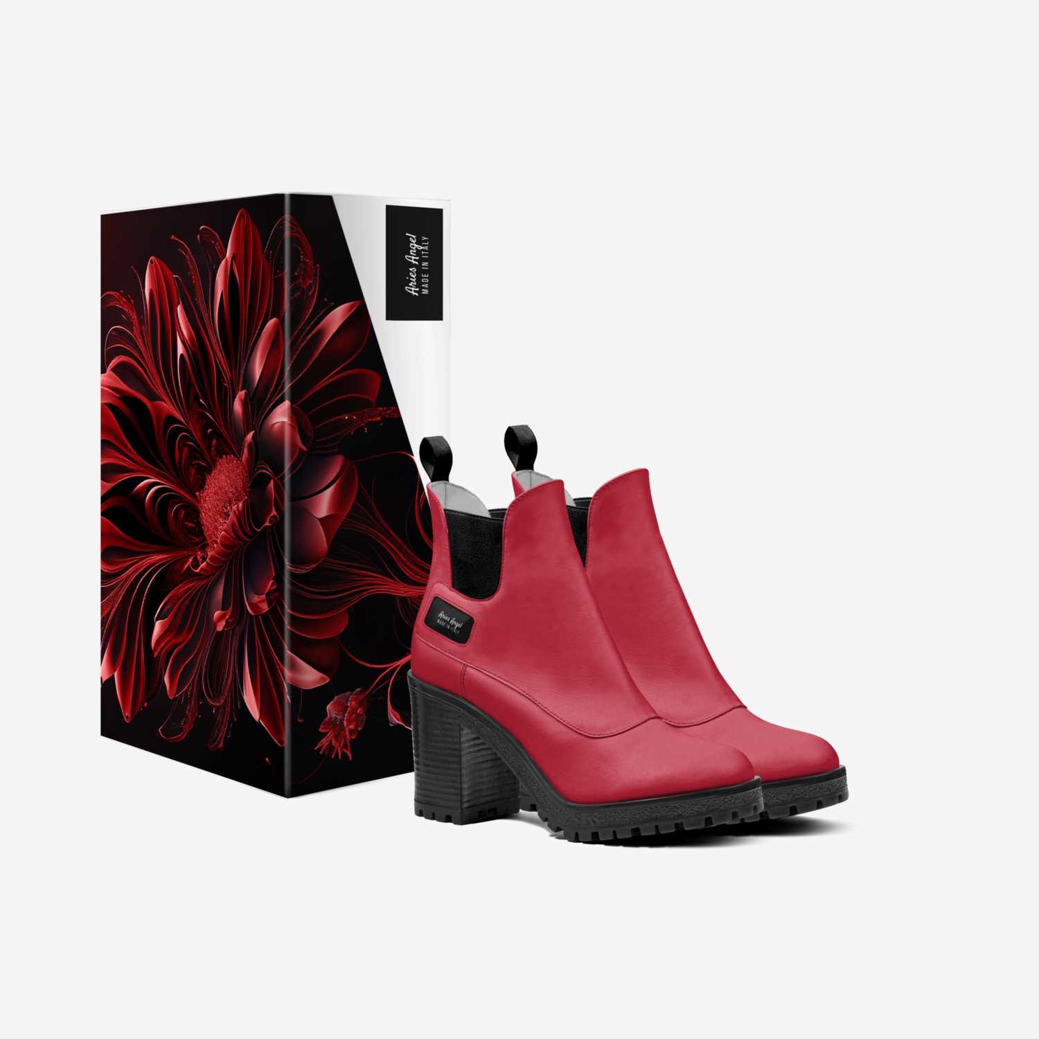 Aries Angel custom made in Italy shoes by Lois Kasuboski | Box view