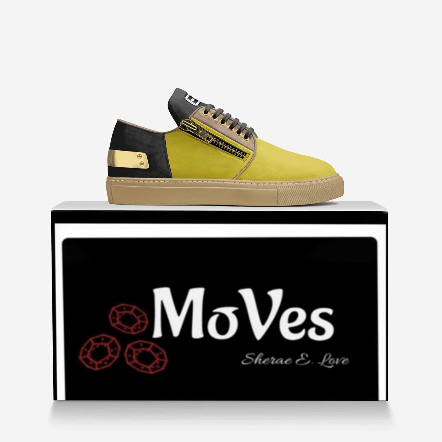 MoVes custom made in Italy shoes by Sherae Love | Over box view
