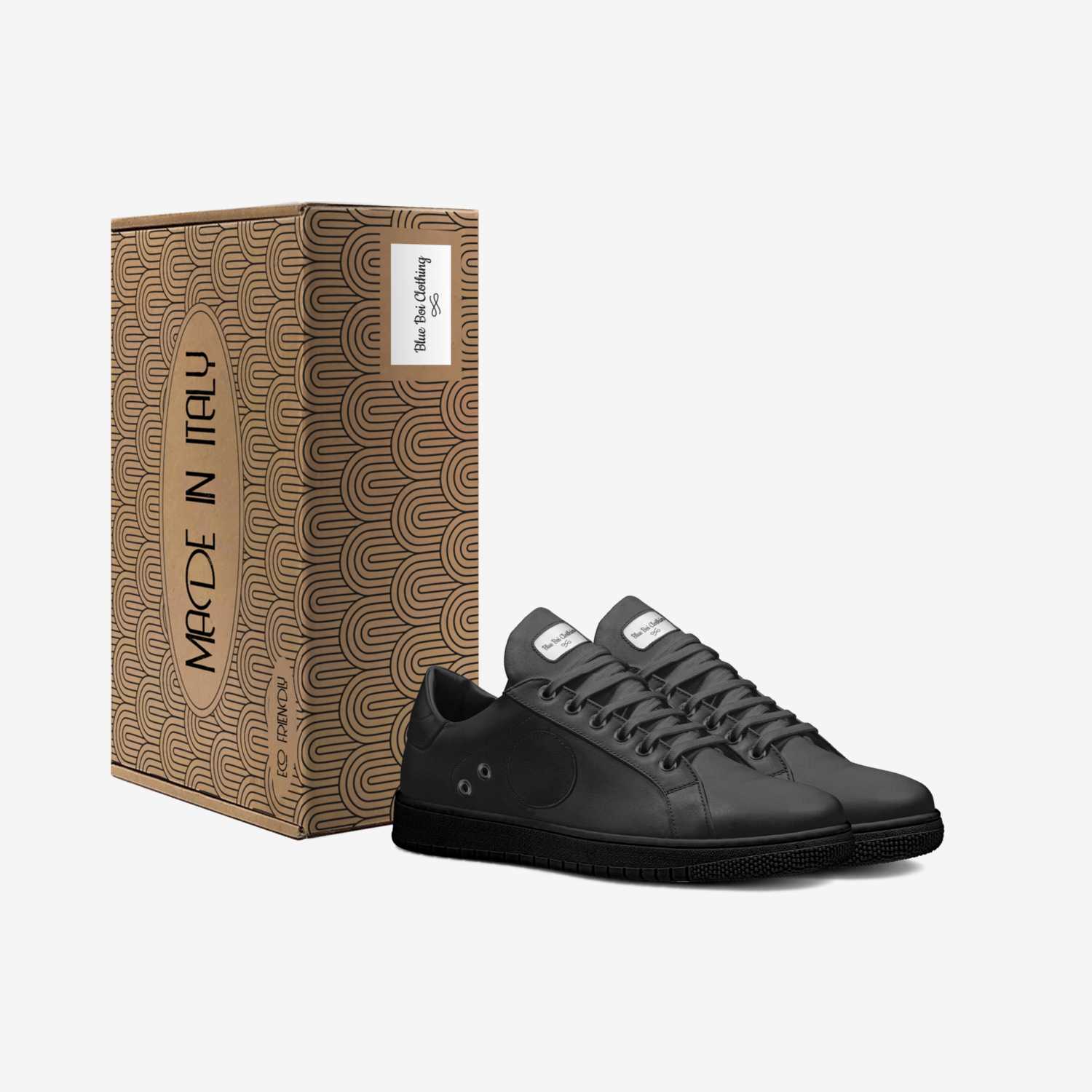 Blue Boi Clothing custom made in Italy shoes by Marcus Christensen | Box view