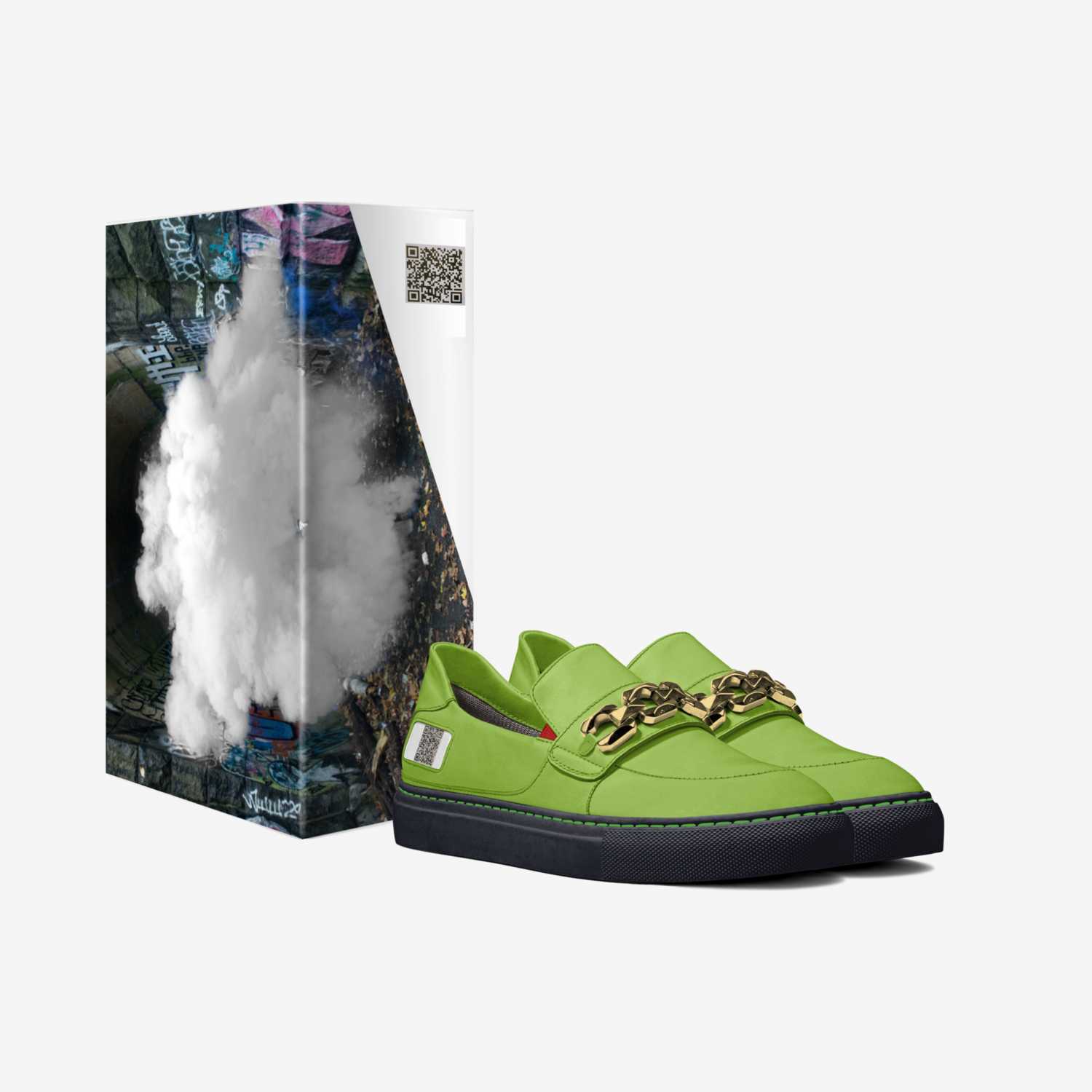 Life Clothin' custom made in Italy shoes by Rashieme Mcfadden | Box view