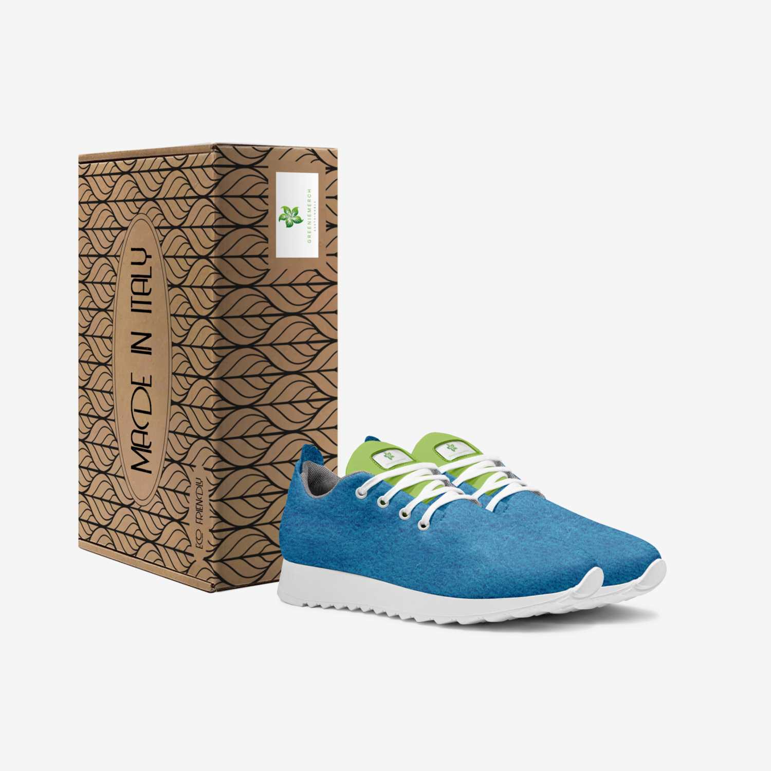 Greenie custom made in Italy shoes by Lisa Green | Box view