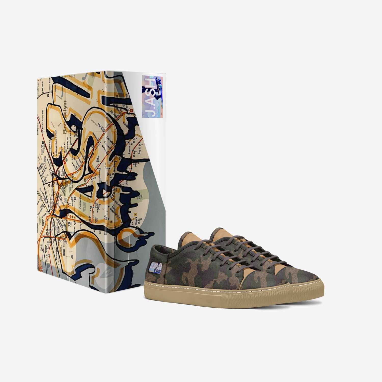 J.ASH 7 custom made in Italy shoes by John Ashford | Box view