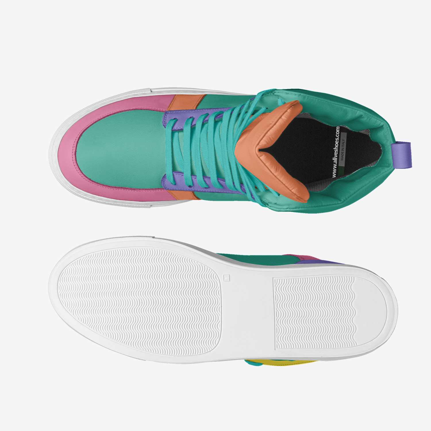 Amplitude Soles custom made in Italy shoes by Patrick Helton | Top view