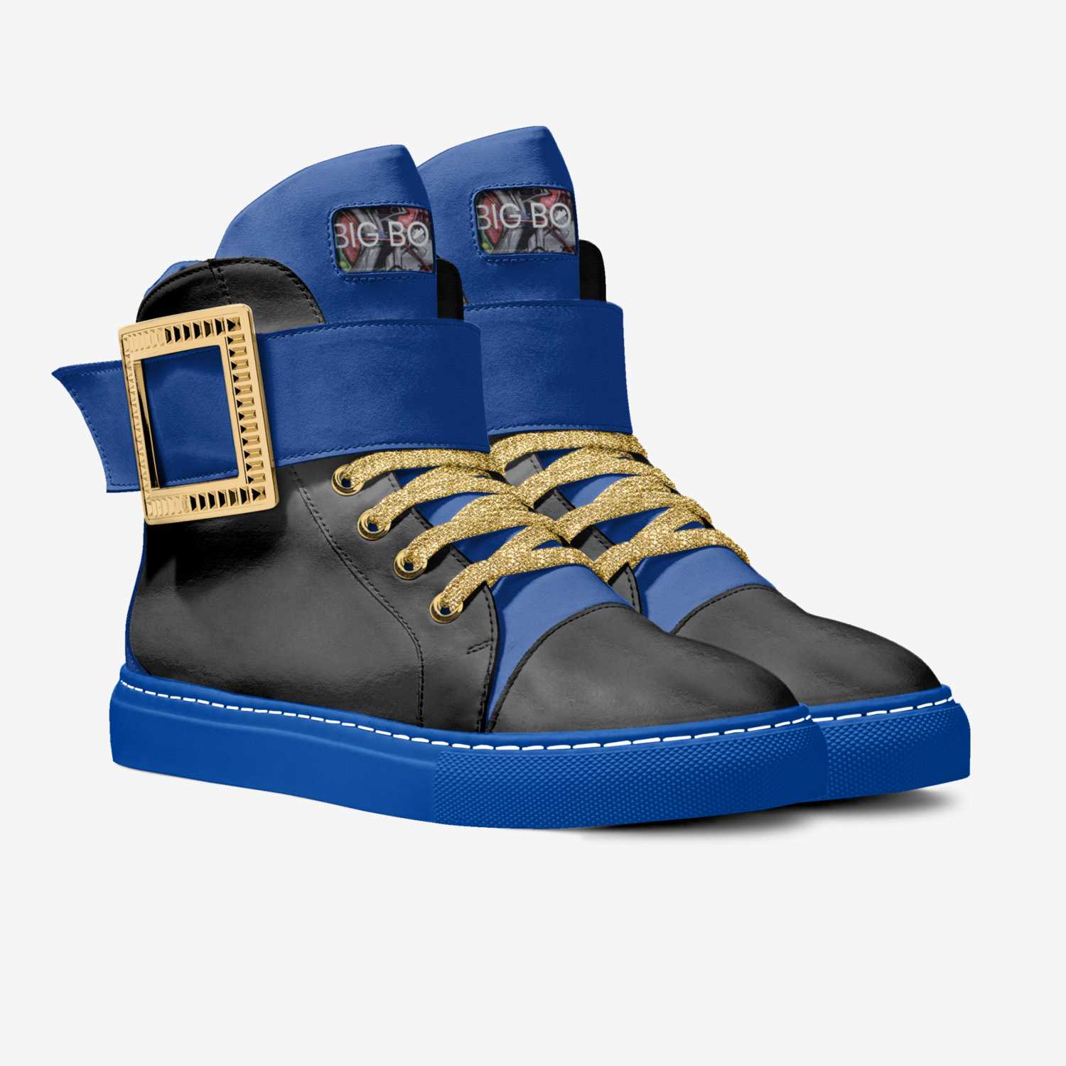 Big Boy Sneaker  custom made in Italy shoes by Sher-vawn Robinson | Double view