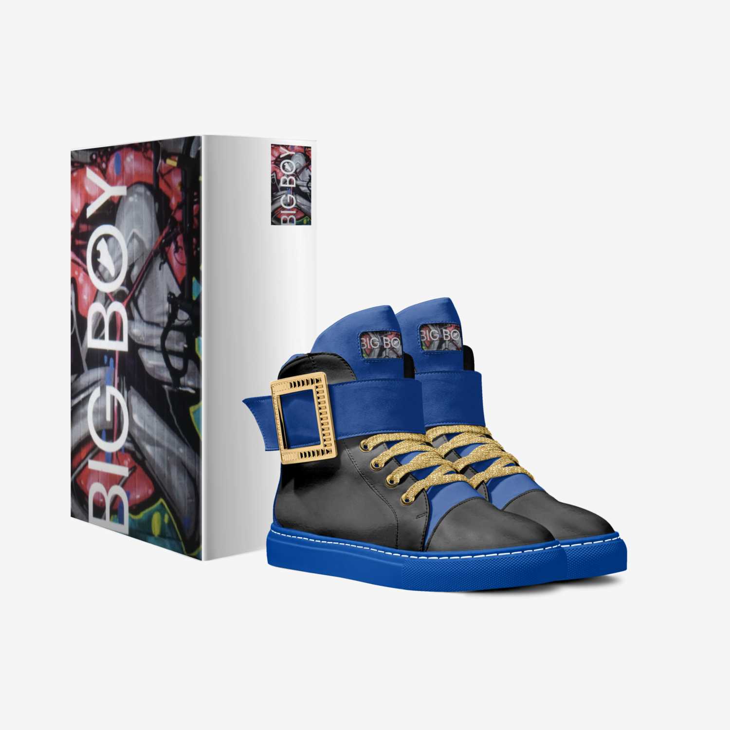 Big Boy Sneaker  custom made in Italy shoes by Sher-vawn Robinson | Box view