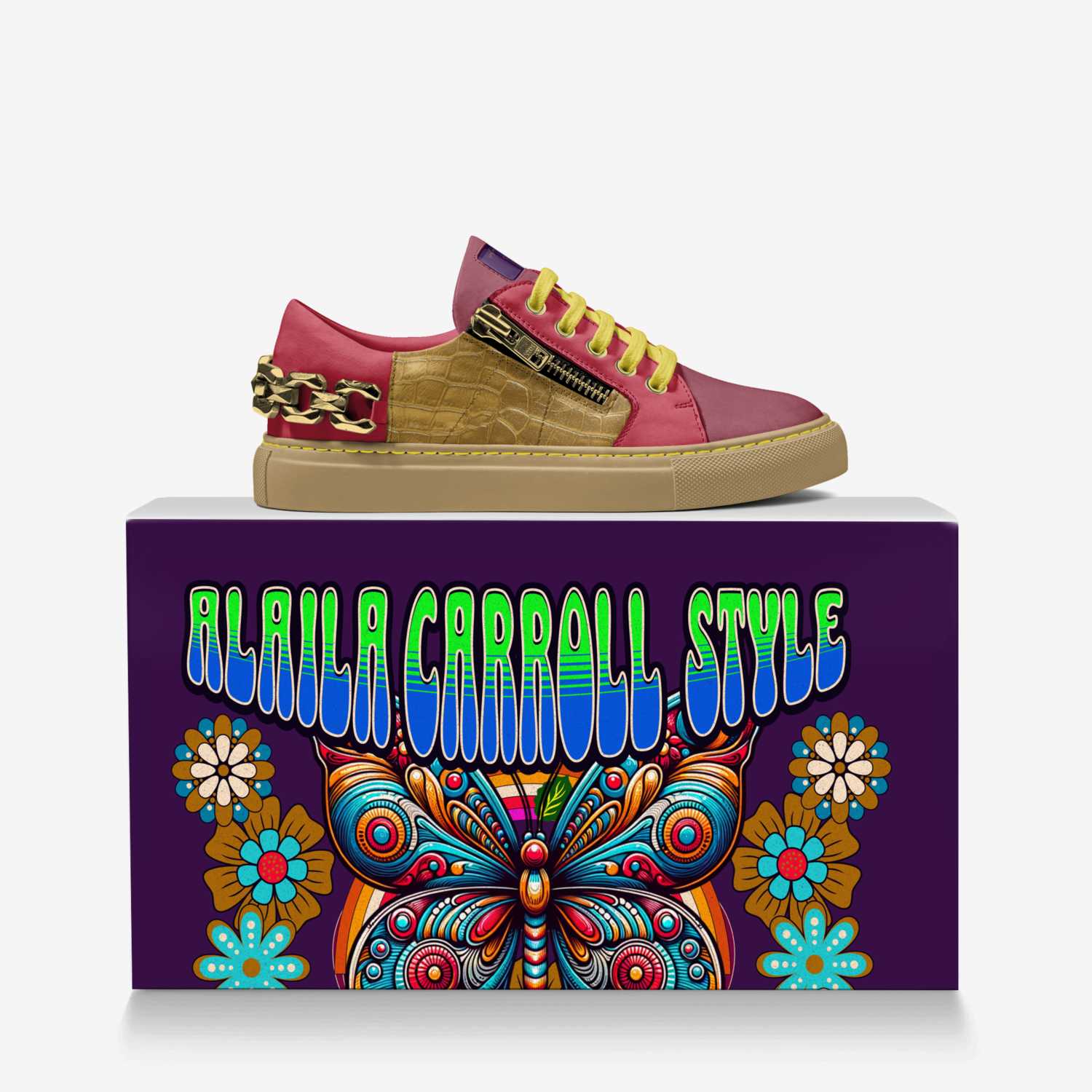 Alaila Carroll custom made in Italy shoes by Alaila Carroll | Over box view