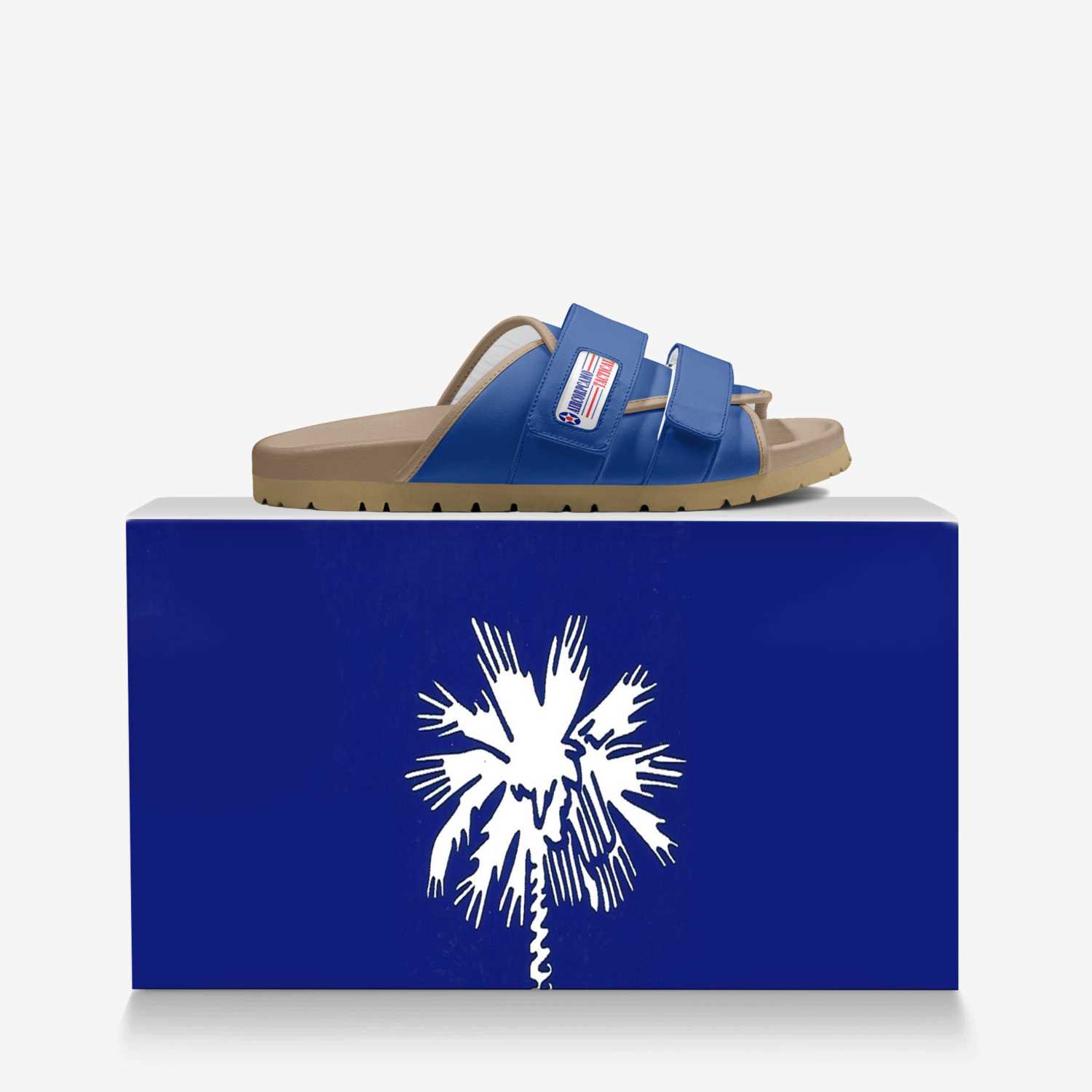 The Sand Lapper custom made in Italy shoes by Clifton Cason | Over box view