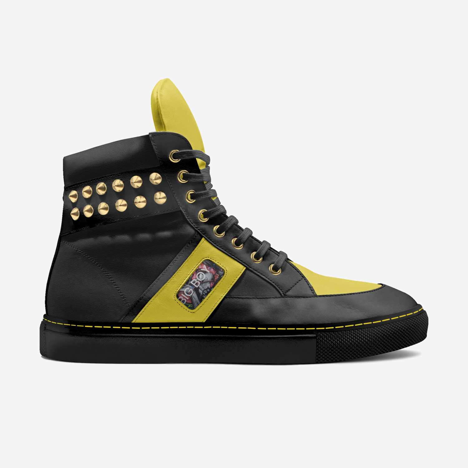 Big Boy Sneaker  custom made in Italy shoes by Sher-vawn Robinson | Side view
