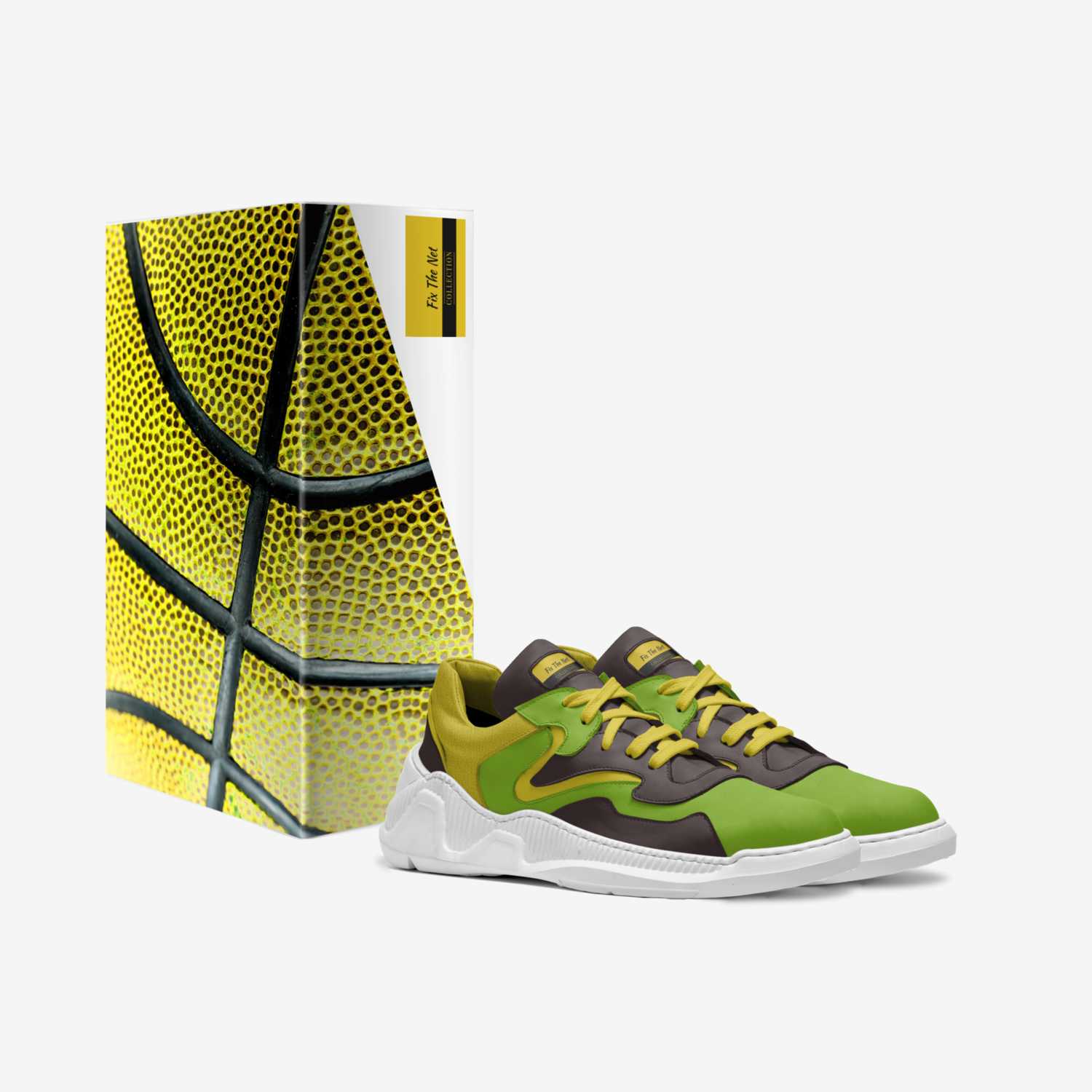 Fix The Net  custom made in Italy shoes by Marius Williams | Box view