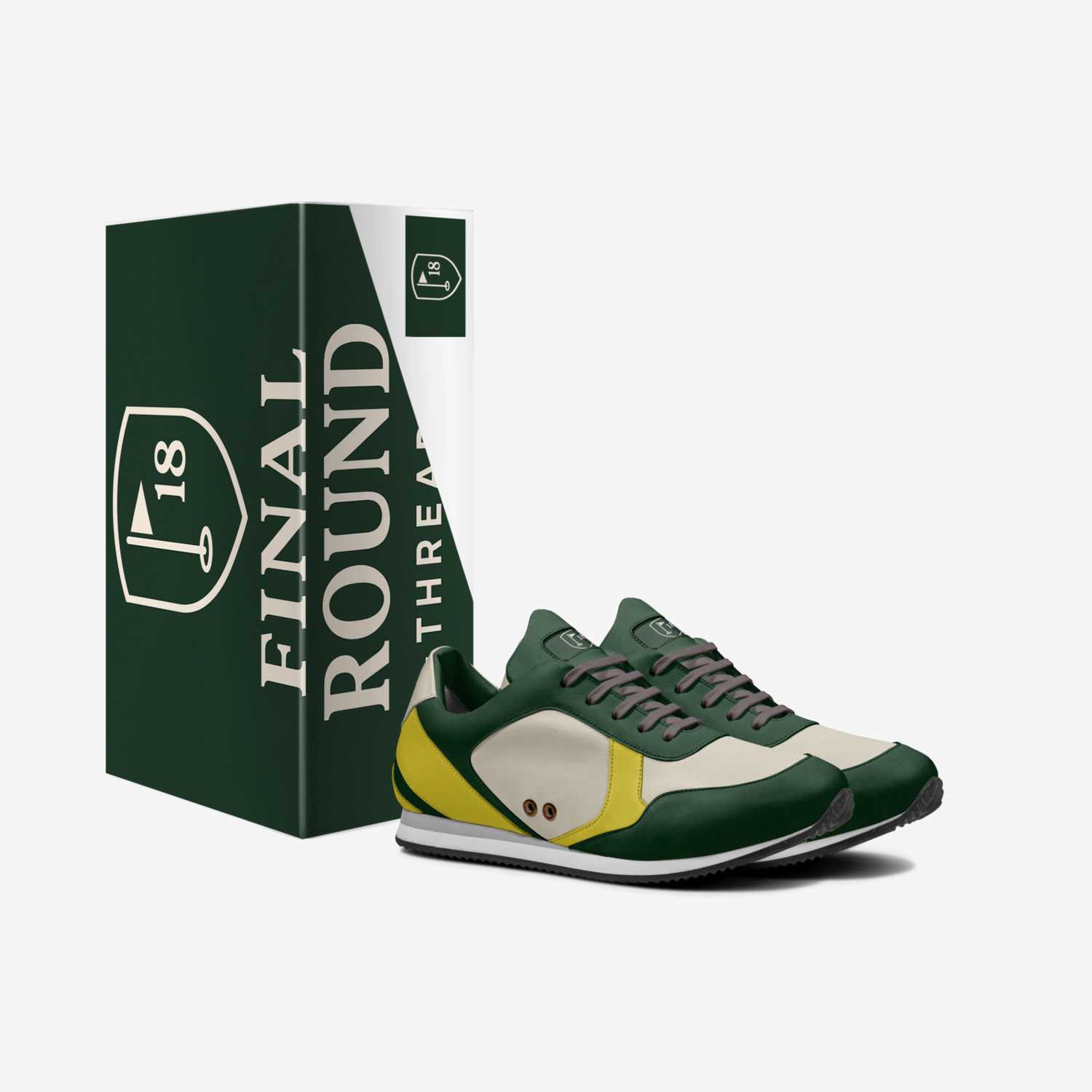 The Pre/Post Round custom made in Italy shoes by Travis Brown | Box view