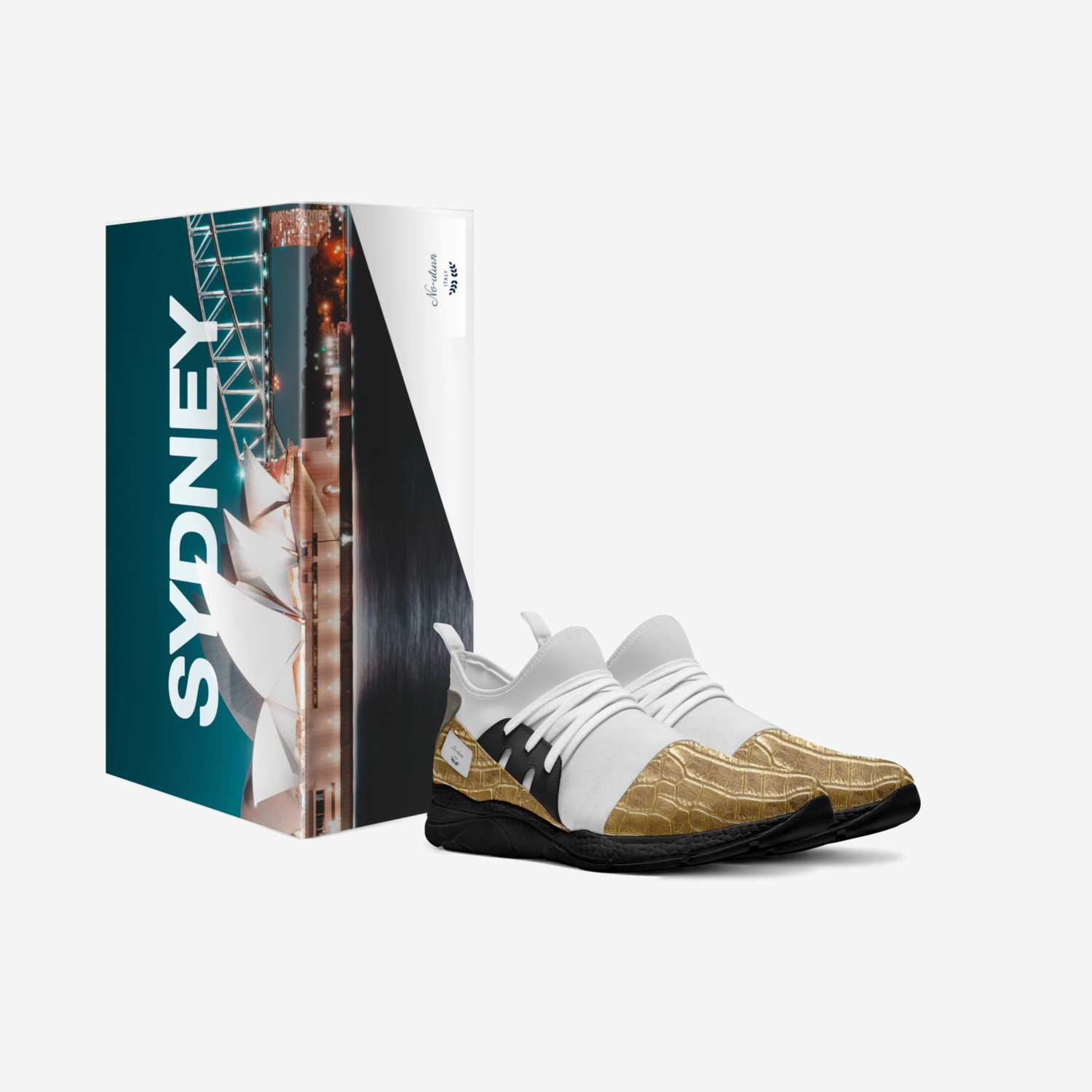No-uturn  custom made in Italy shoes by Christina Marsh | Box view