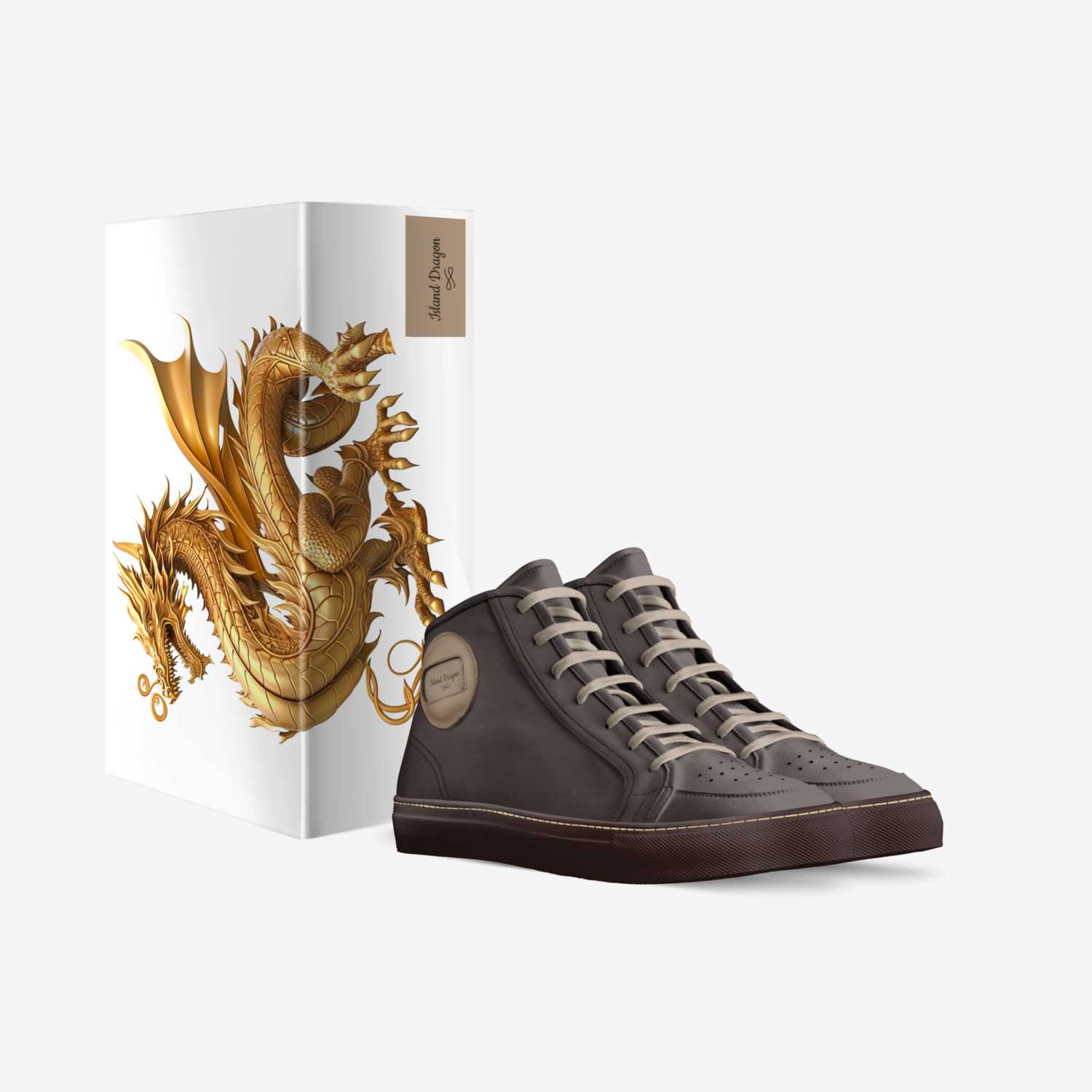 Island Dragon  custom made in Italy shoes by Matthew Gilman | Box view