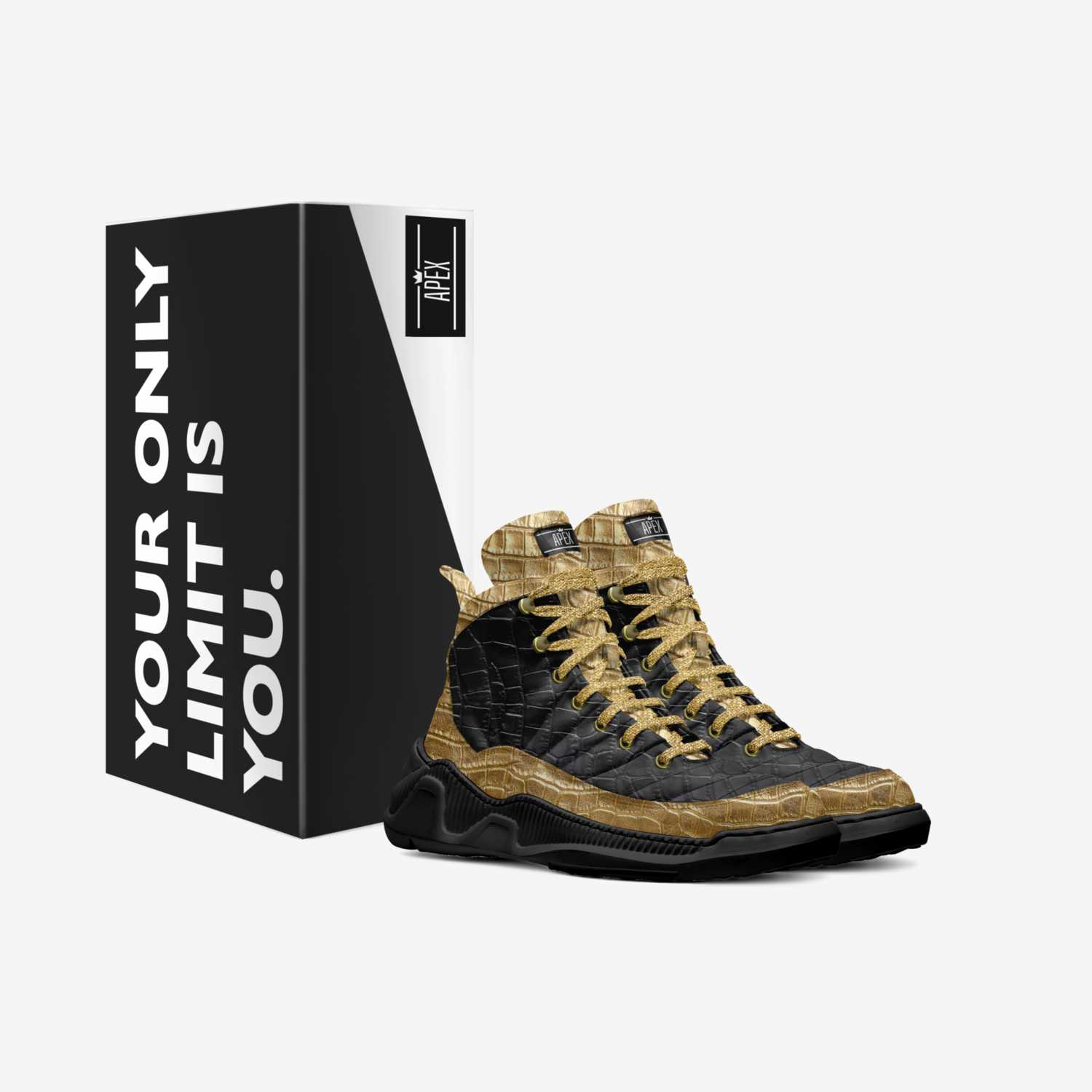 APEX - GOLD DRAGON custom made in Italy shoes by Cameron Cullers | Box view