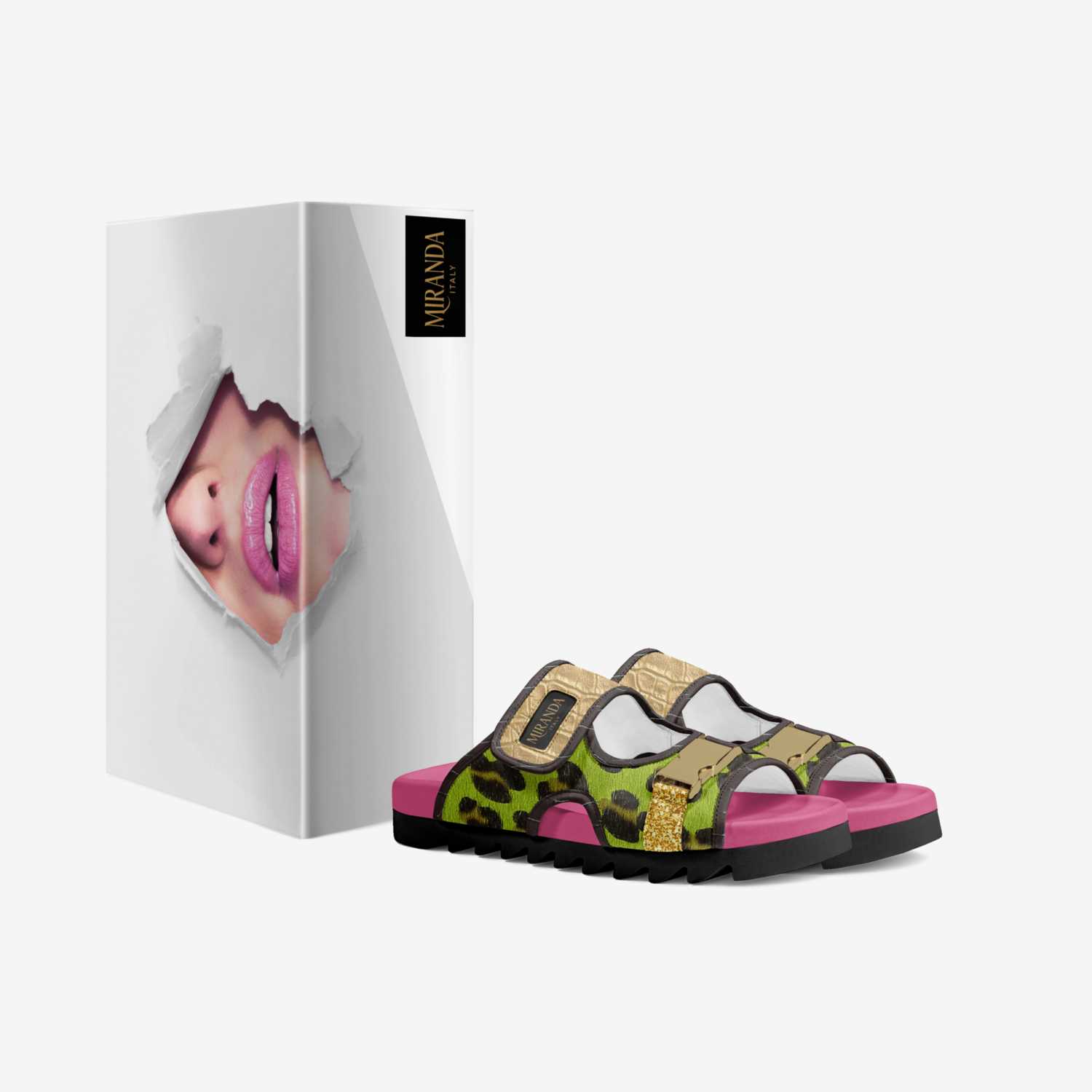SANDY BEACH custom made in Italy shoes by Miranda Martin | Box view