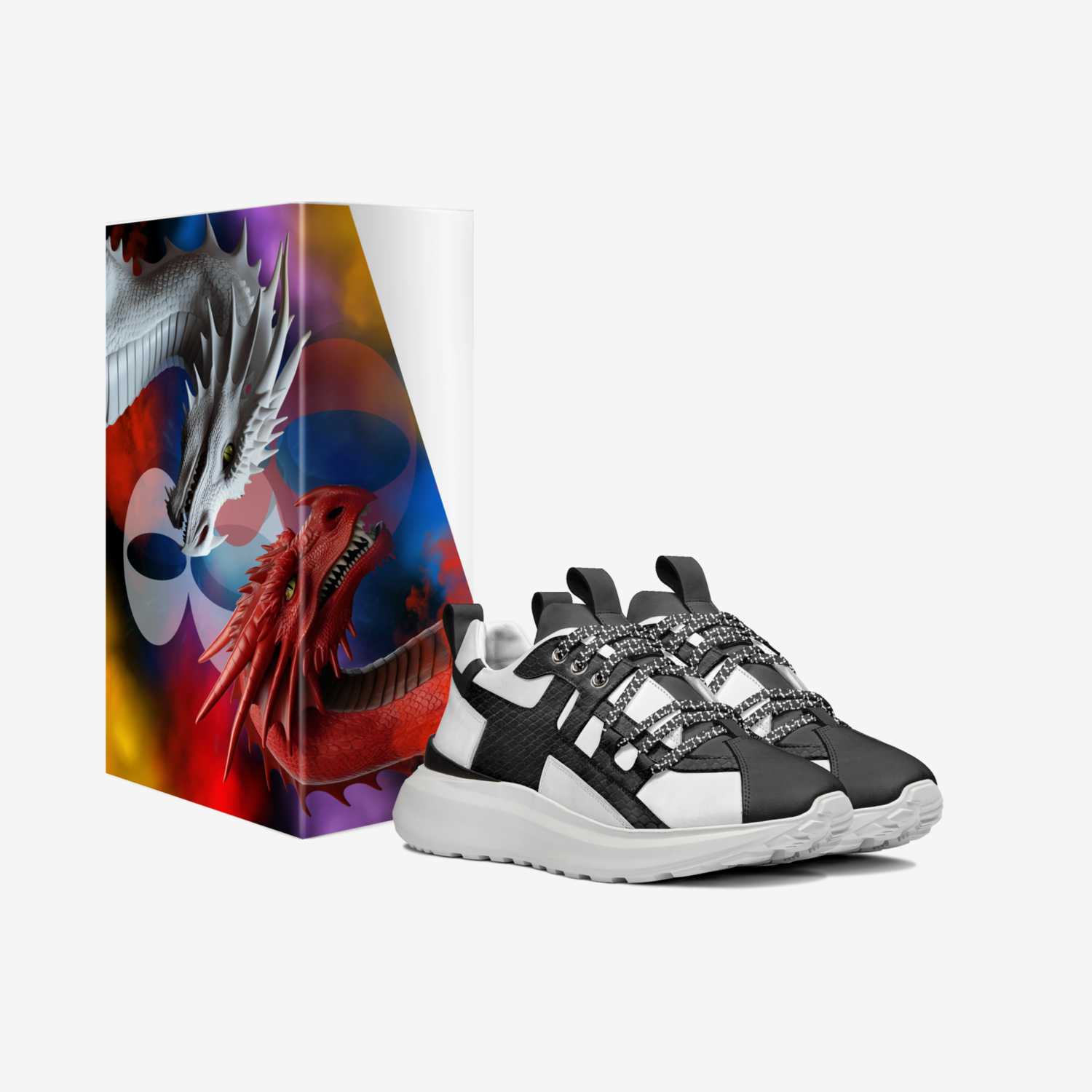Too street custom made in Italy shoes by Jasmine Mensah | Box view