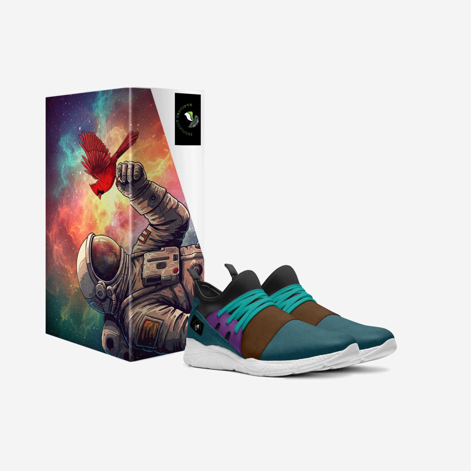 HyzerHikes  custom made in Italy shoes by Devin Cardinal | Box view