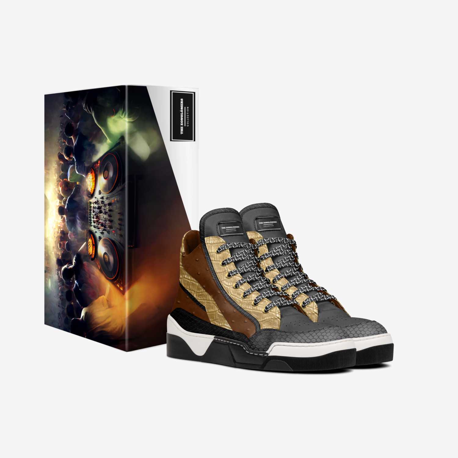 The Xonglömer8 custom made in Italy shoes by Anthony J Oakman | Box view