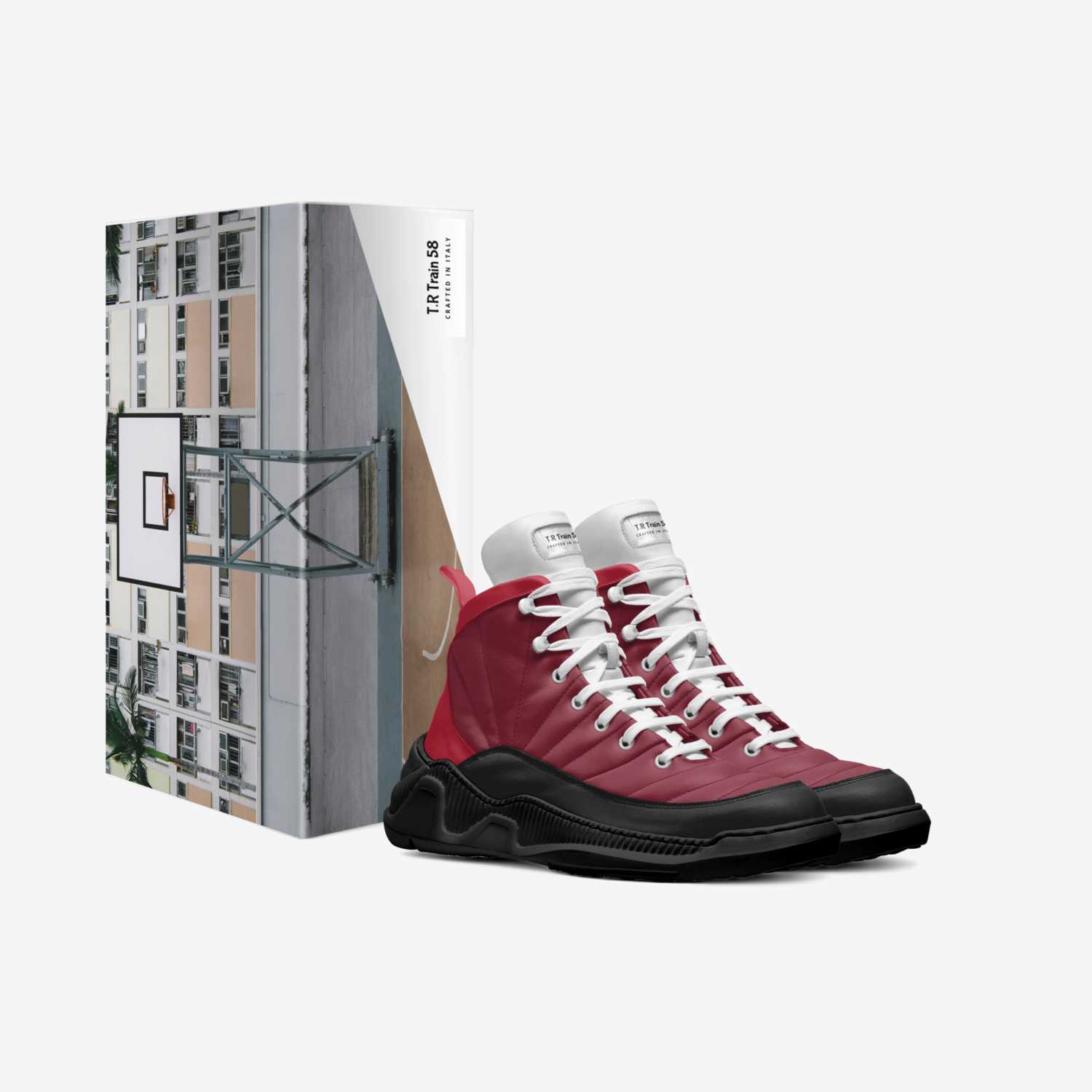 T.R Train 58 custom made in Italy shoes by Timothy Simons | Box view