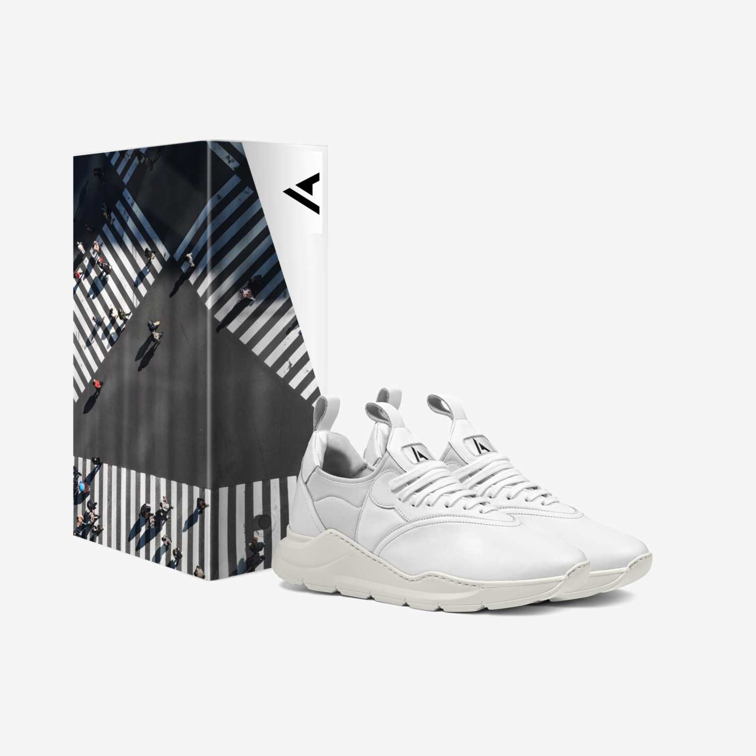 Trekk custom made in Italy shoes by Aaron Belyea | Box view
