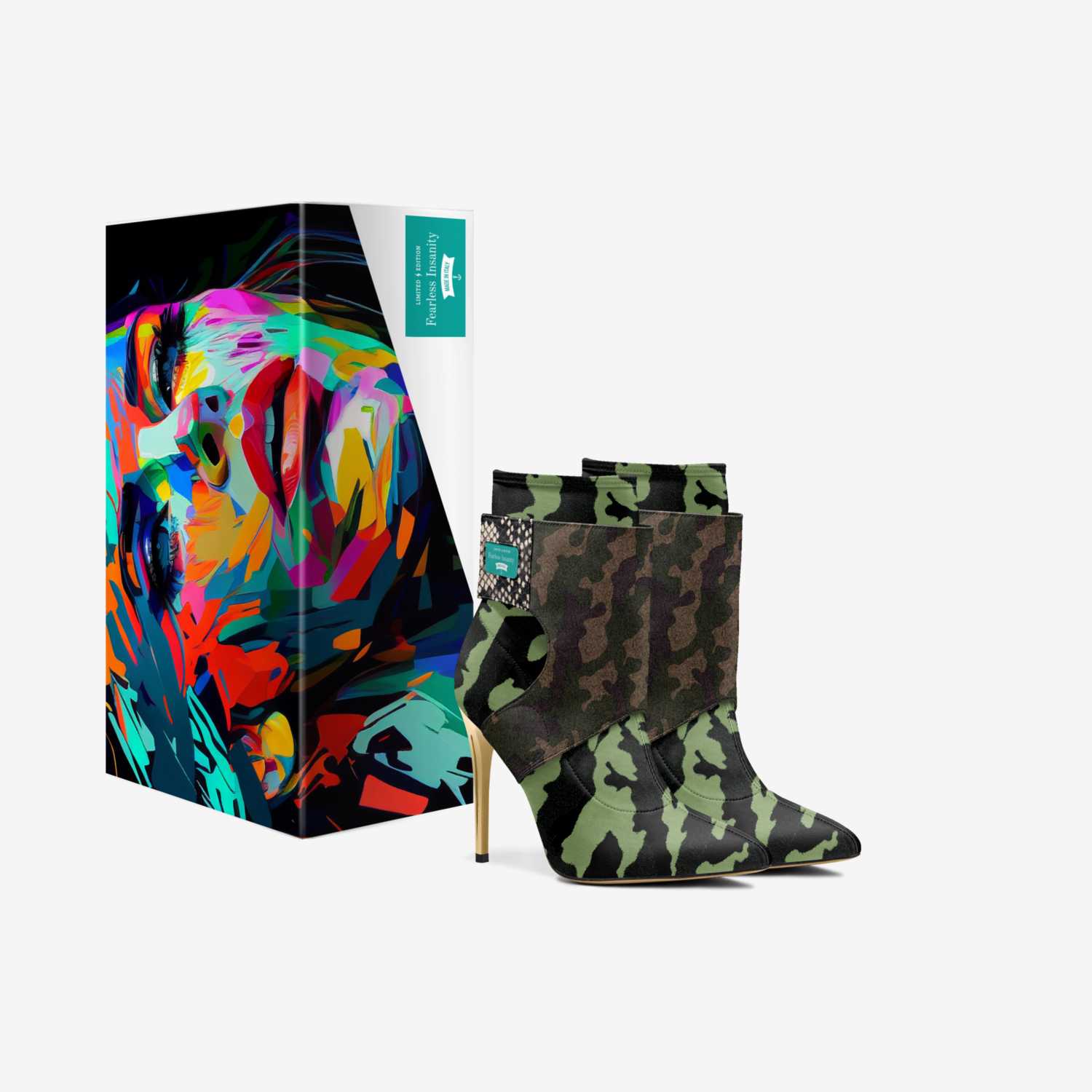 Fearless Insanity  custom made in Italy shoes by Jack Goeller | Box view