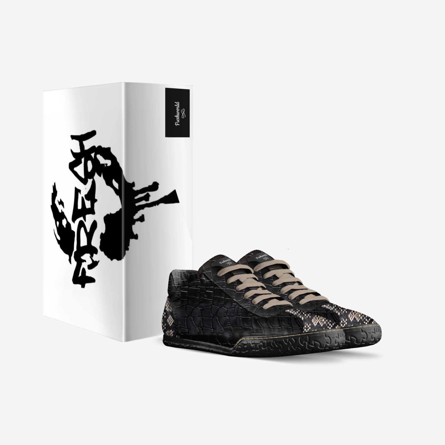 Freshworld  custom made in Italy shoes by Jihad Fountain | Box view