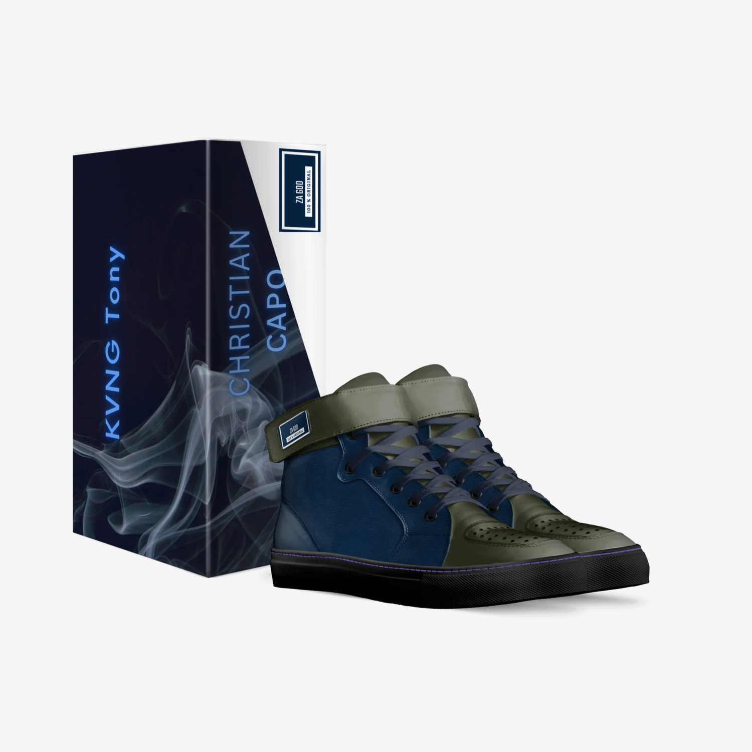 ZA God  custom made in Italy shoes by Anthony Scoggins | Box view