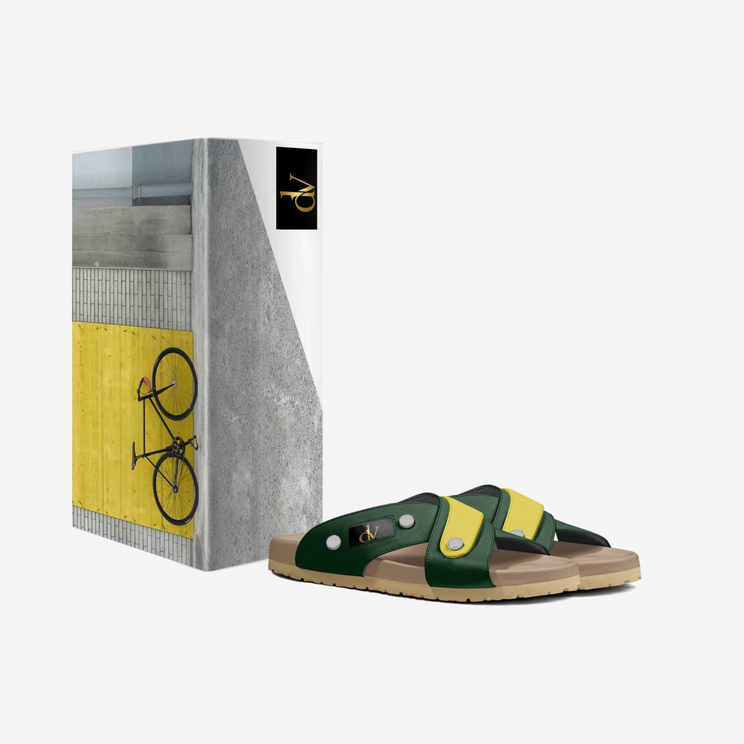 The Sandal custom made in Italy shoes by Jacques Devries | Box view