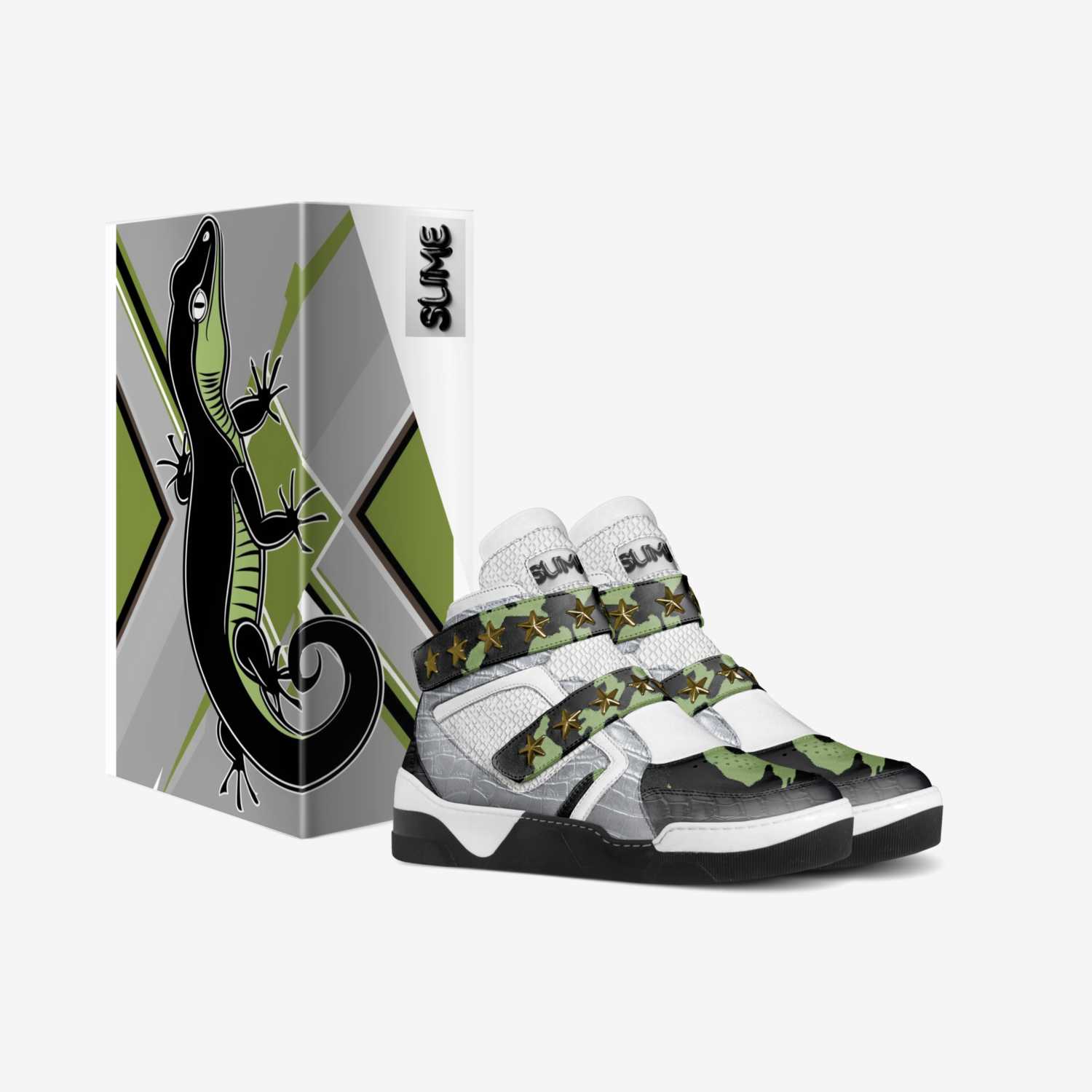 Level 3's custom made in Italy shoes by Rocheny Francois | Box view