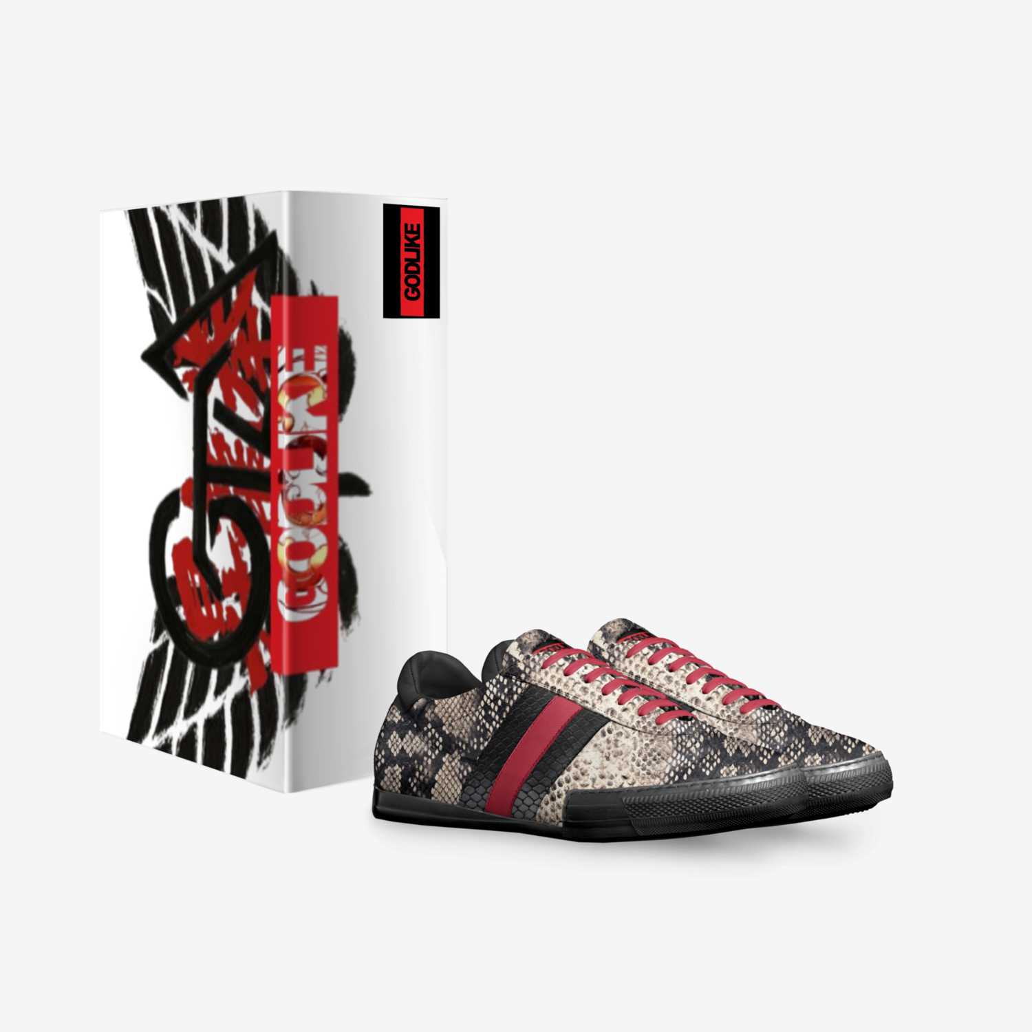 GODLIKE LEVEL UP custom made in Italy shoes by Erych Elliott | Box view