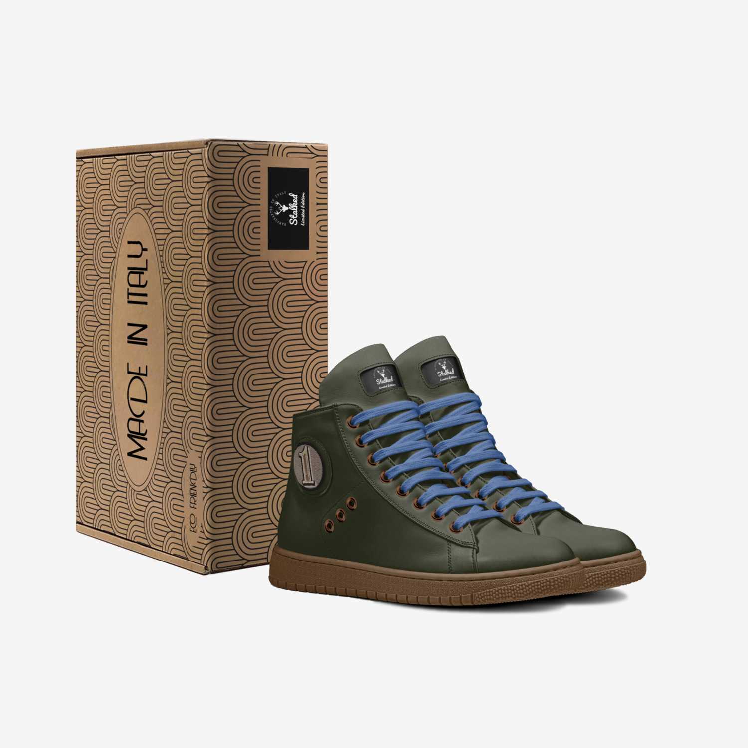 Stalked  custom made in Italy shoes by Kaylee Wigglesworth | Box view