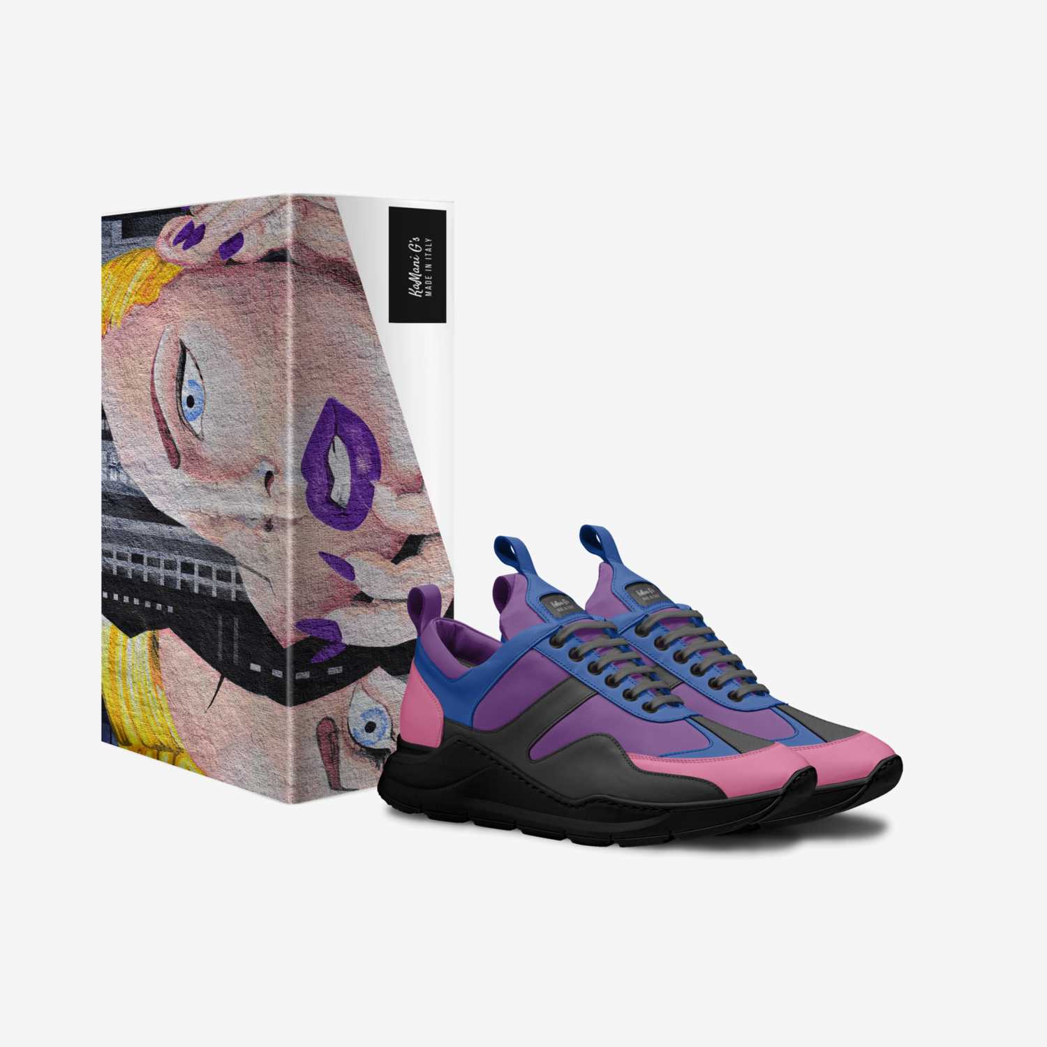 KaMani G's custom made in Italy shoes by Shamich Davis | Box view