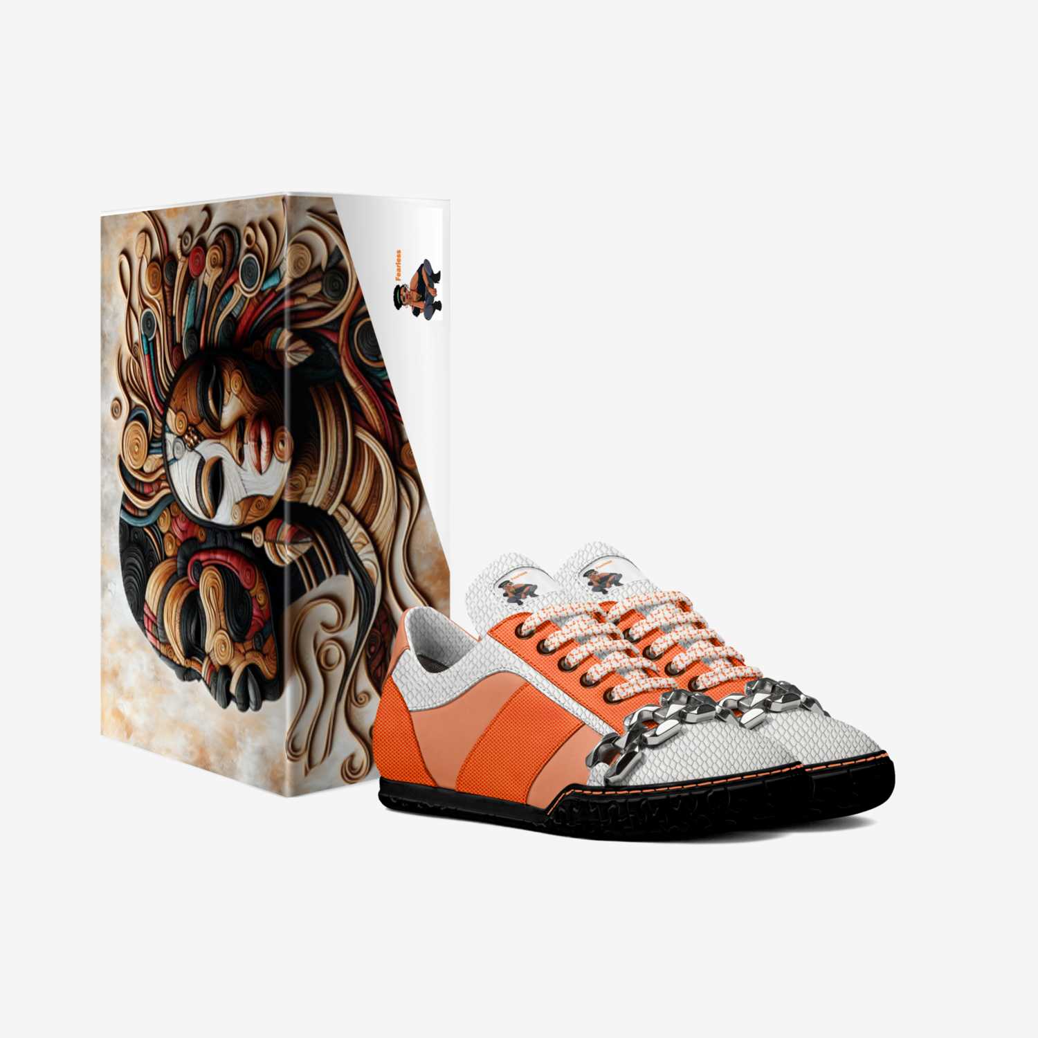 Fearless appeal custom made in Italy shoes by Desiree Sims | Box view
