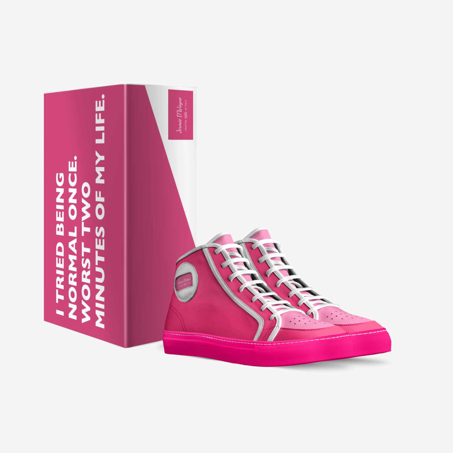 Jermie D'Wayne custom made in Italy shoes by Jermie Hullom | Box view