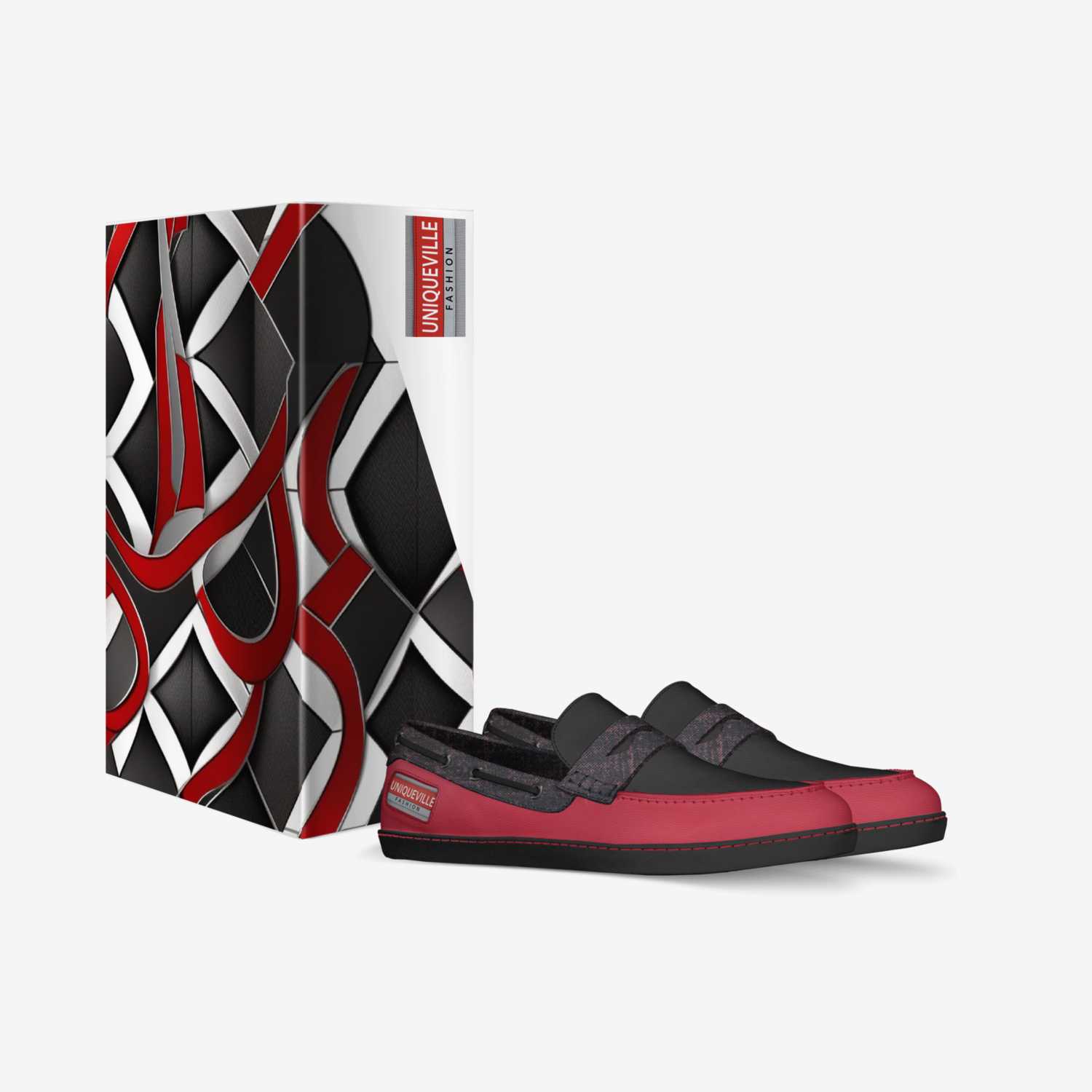 Uniqueville custom made in Italy shoes by Desiree Sims | Box view