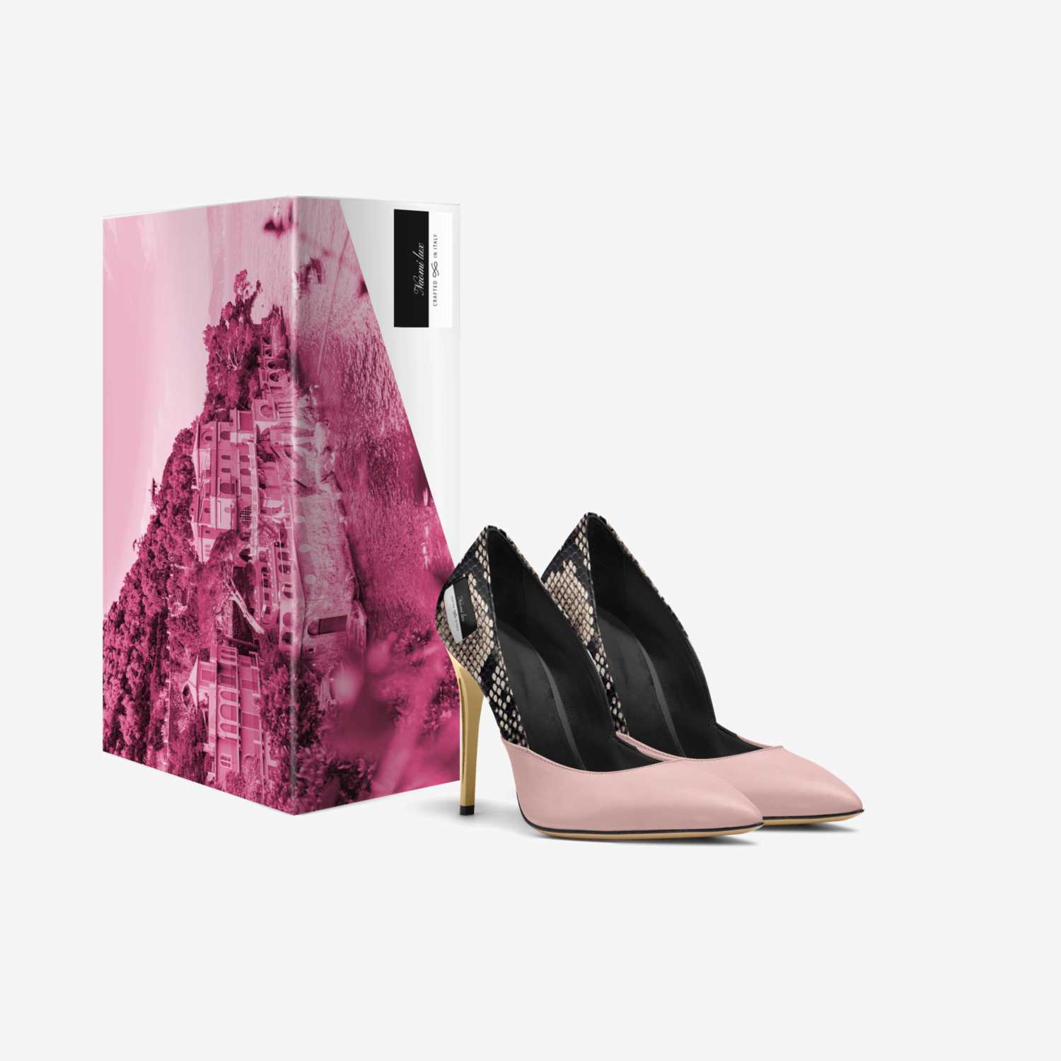 Naomi lux custom made in Italy shoes by Aleshia Kienel | Box view