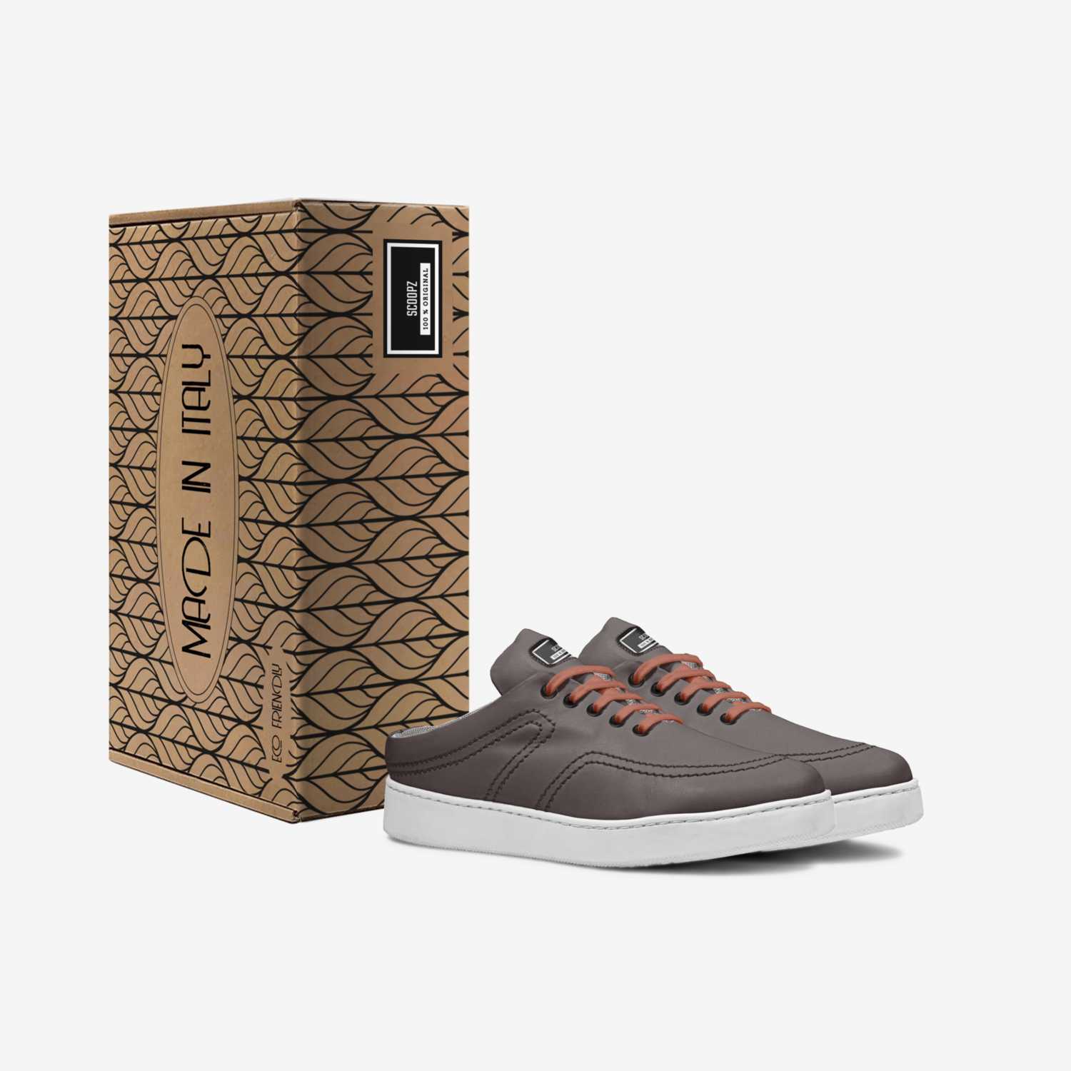 SCOOPZ custom made in Italy shoes by Lisa Stamps | Box view