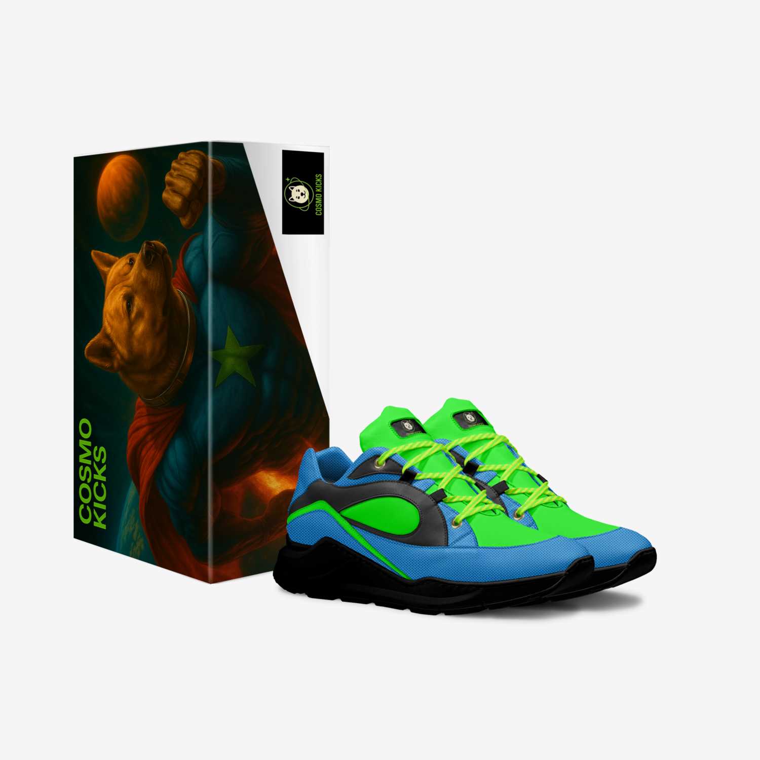 Cosmo Kicks custom made in Italy shoes by Astro Shibe | Box view