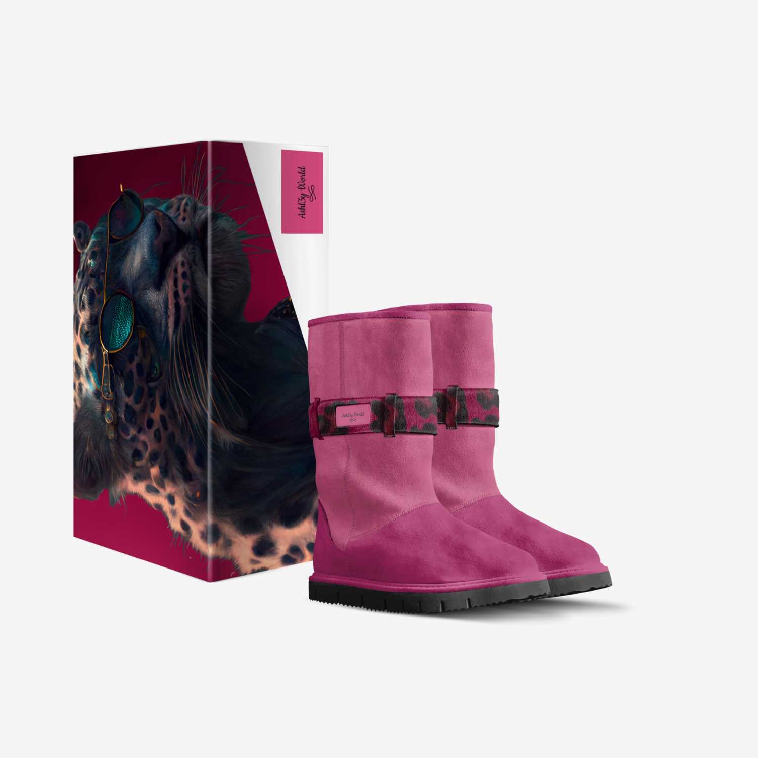 Ashl3y World custom made in Italy shoes by Ebony Williams | Box view